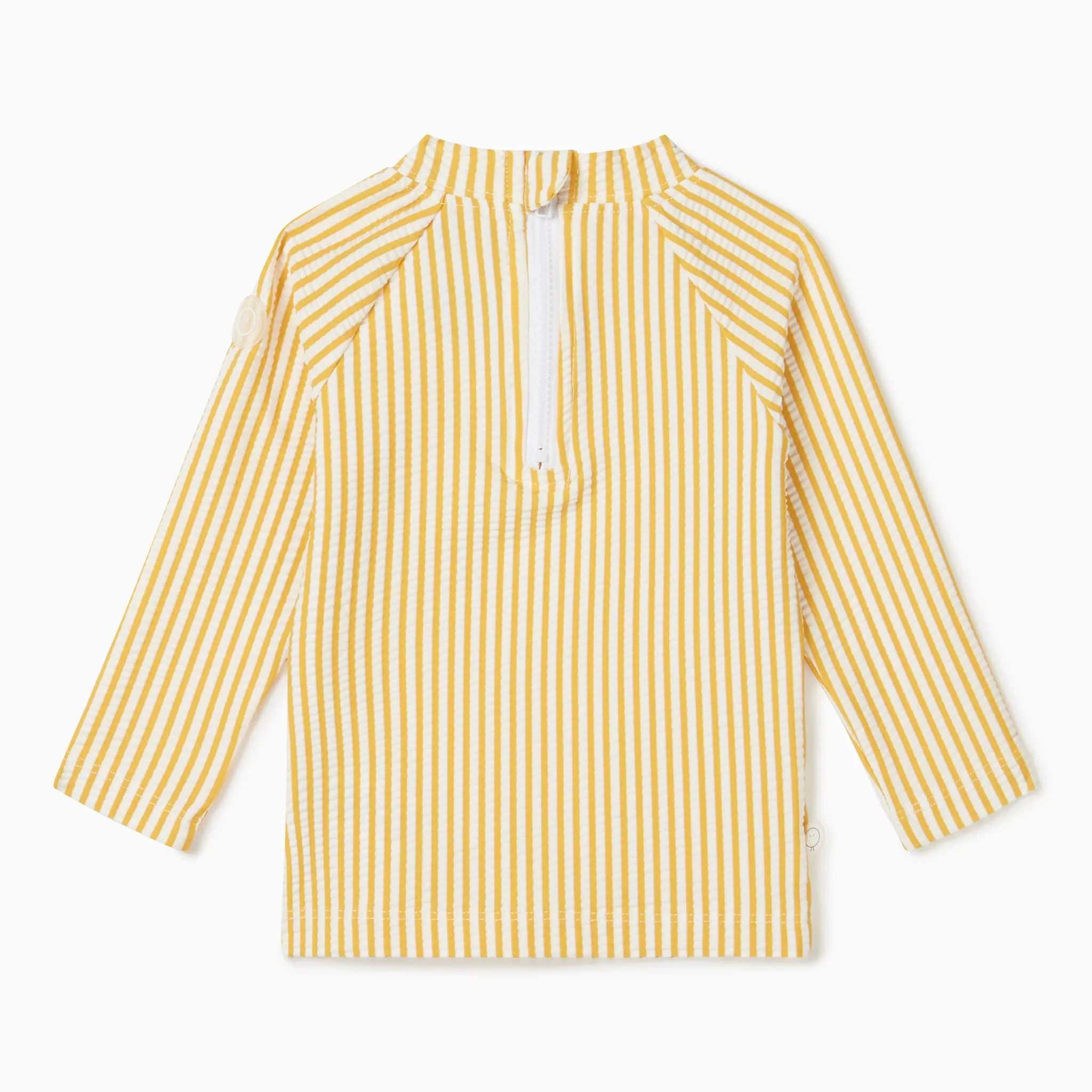 Seersucker Mustard Stripe Rash Vest - Image 2