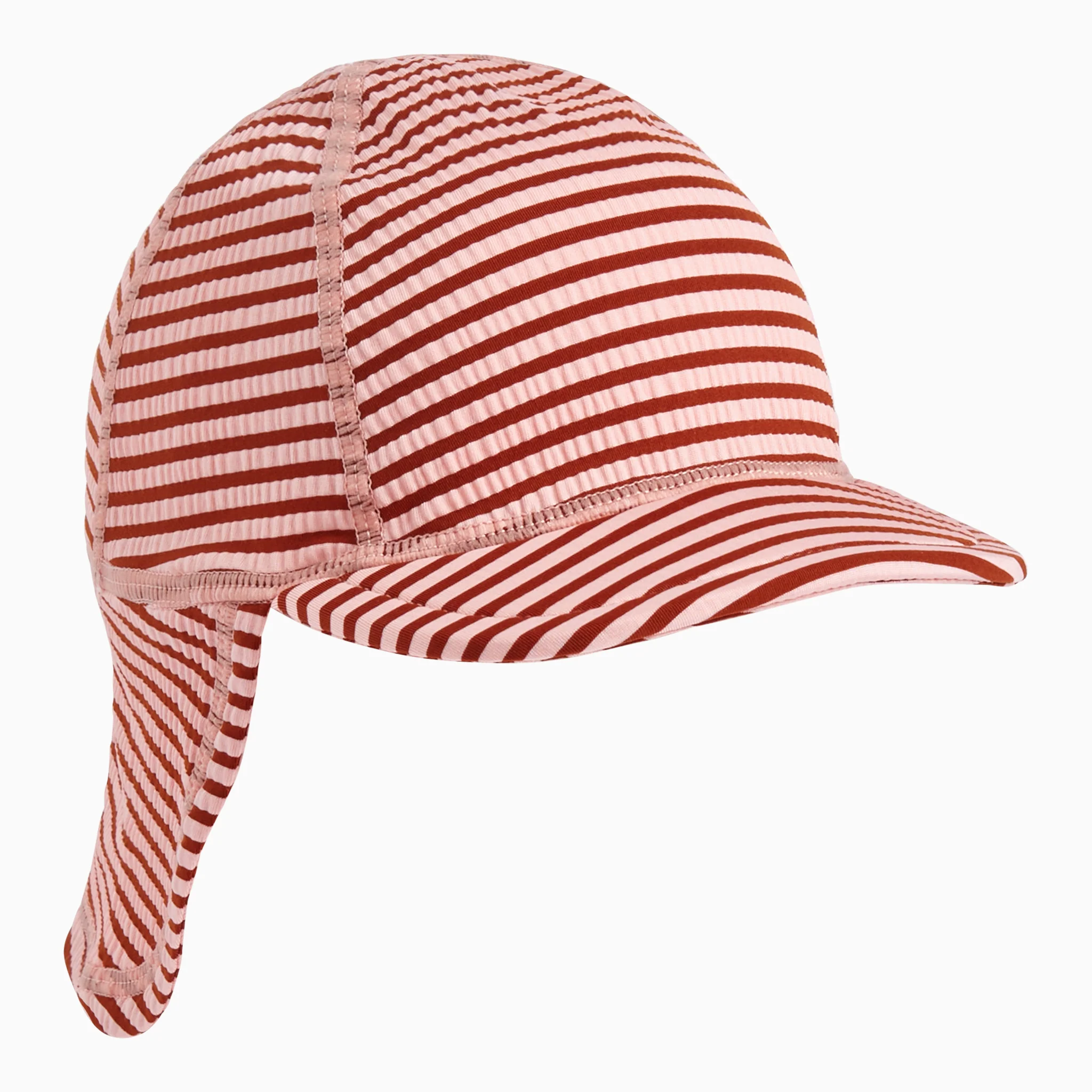 Seersucker Stripe Sun Safe Suit & Hat - Image 3