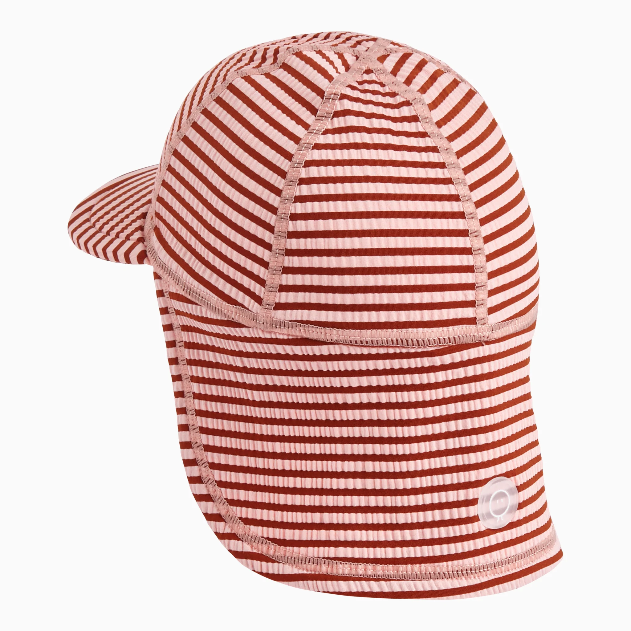 Seersucker Stripe Sun Safe Swim Hat - Image 2