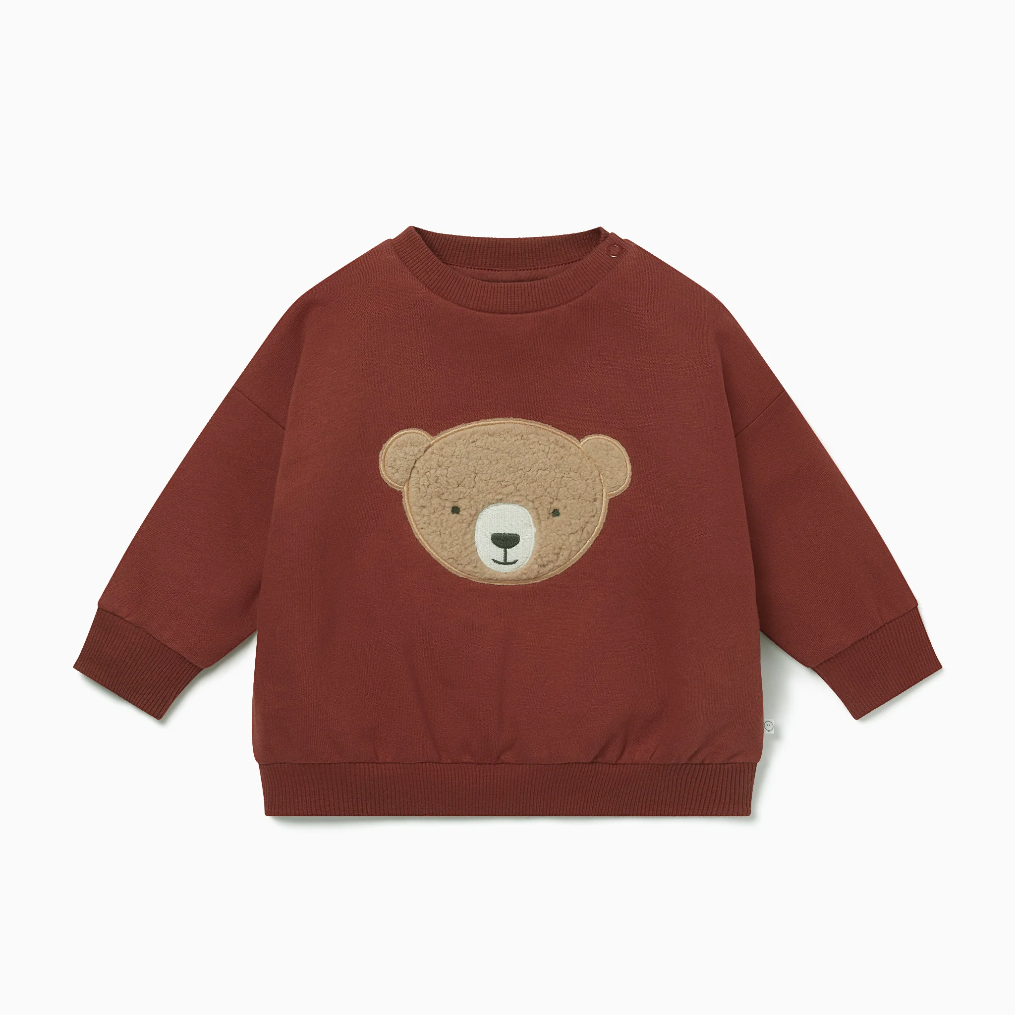 Sherpa Bear Sweatshirt & Corduroy Trousers Outfit - Image 3