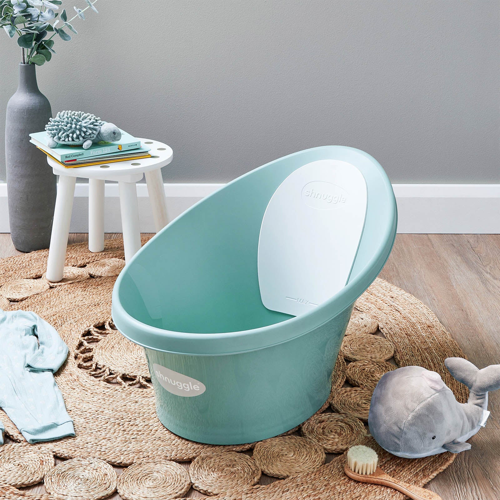 Shnuggle Newborn Baby Bath - Eucalyptus - Image 4