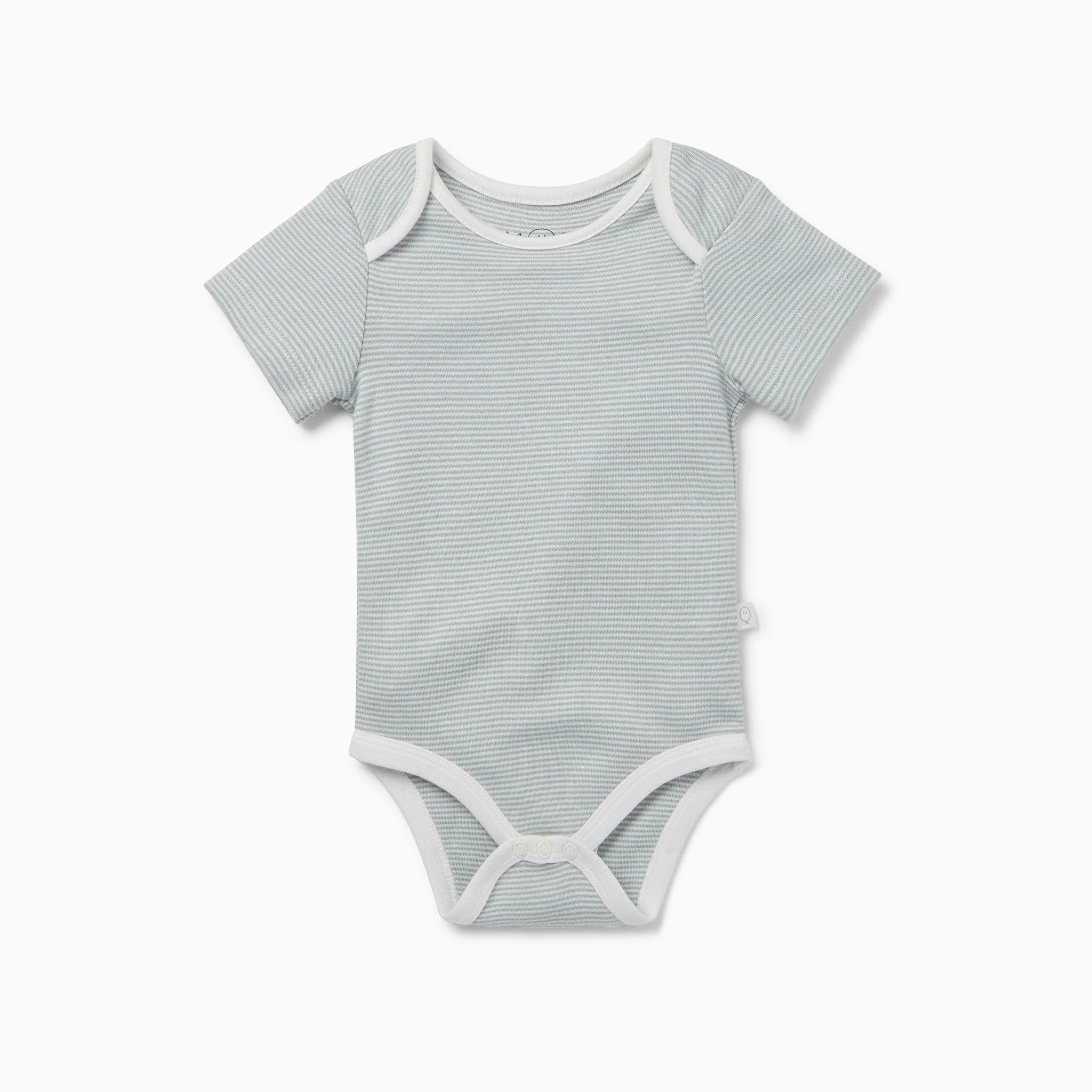 Short Sleeve Bodysuit - Blue Stripe - Image 2