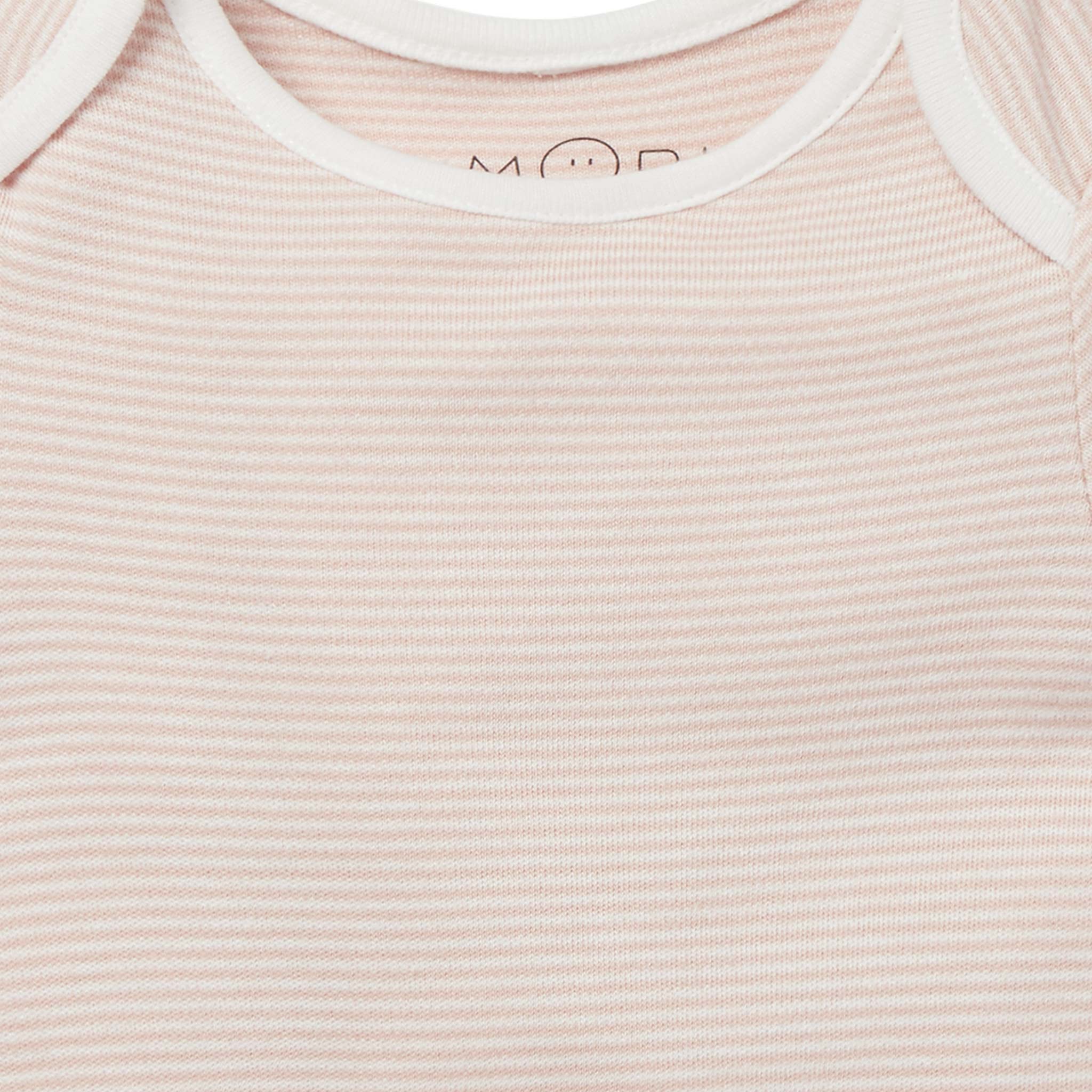 Short Sleeve Bodysuit - Blush Stripe - Image 2