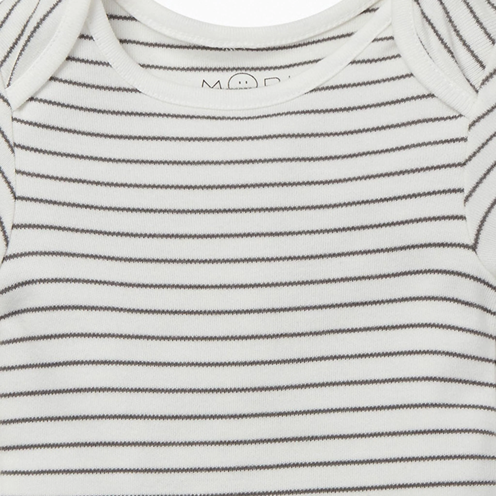 Short Sleeve Bodysuit - Grey Stripe - Image 3