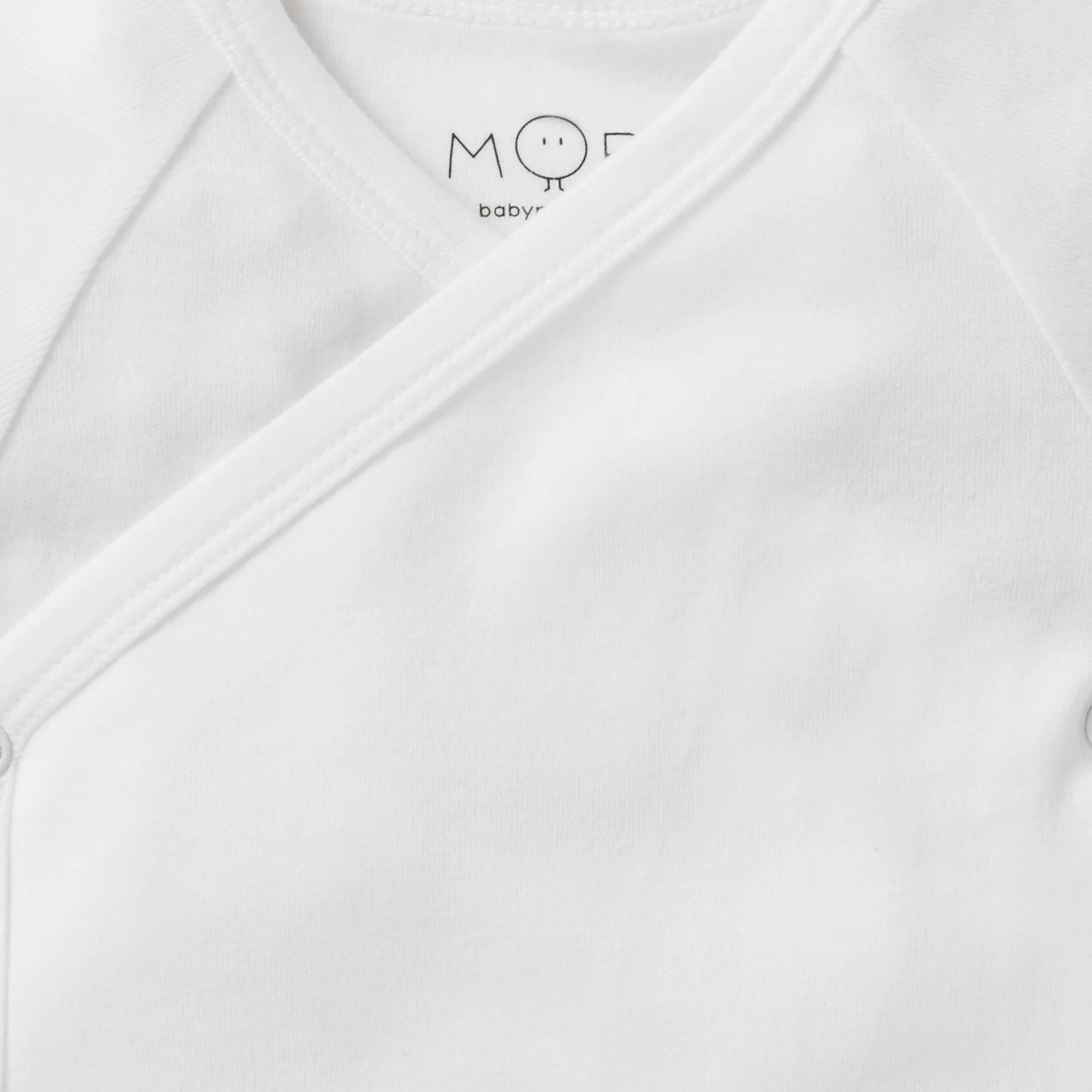 Short Sleeve Kimono Bodysuit - White - Image 5