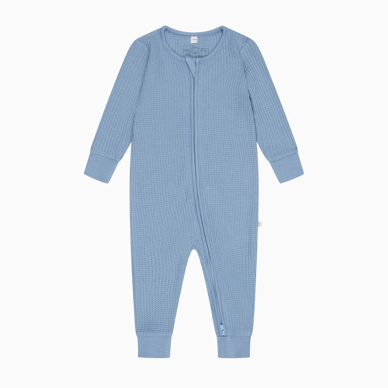 Sky Waffle Clever Zip Sleepsuit - Image 4