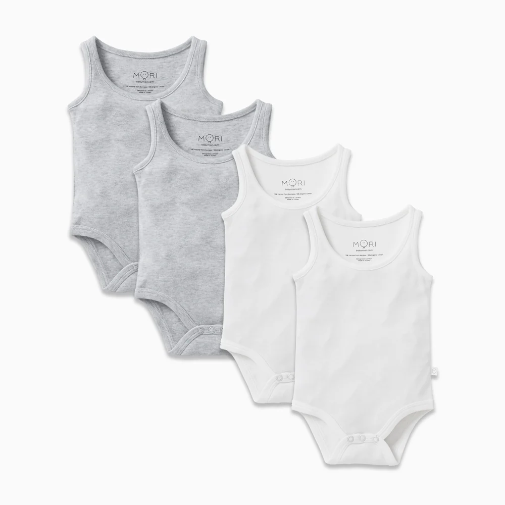 Sleeveless Bodysuit 4 Pack