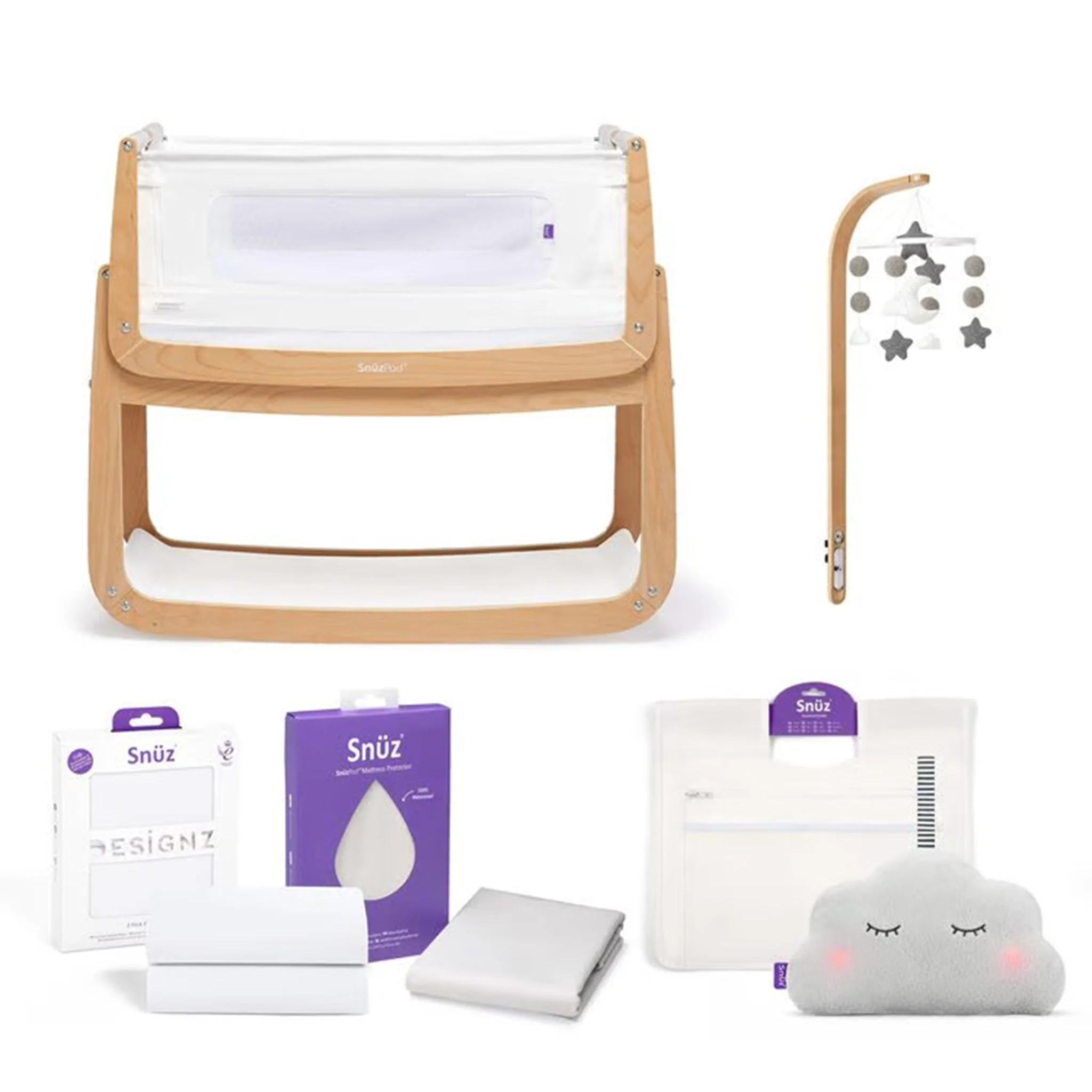 Snüz Snuzpod⁴ Bedside Crib Complete Bundle