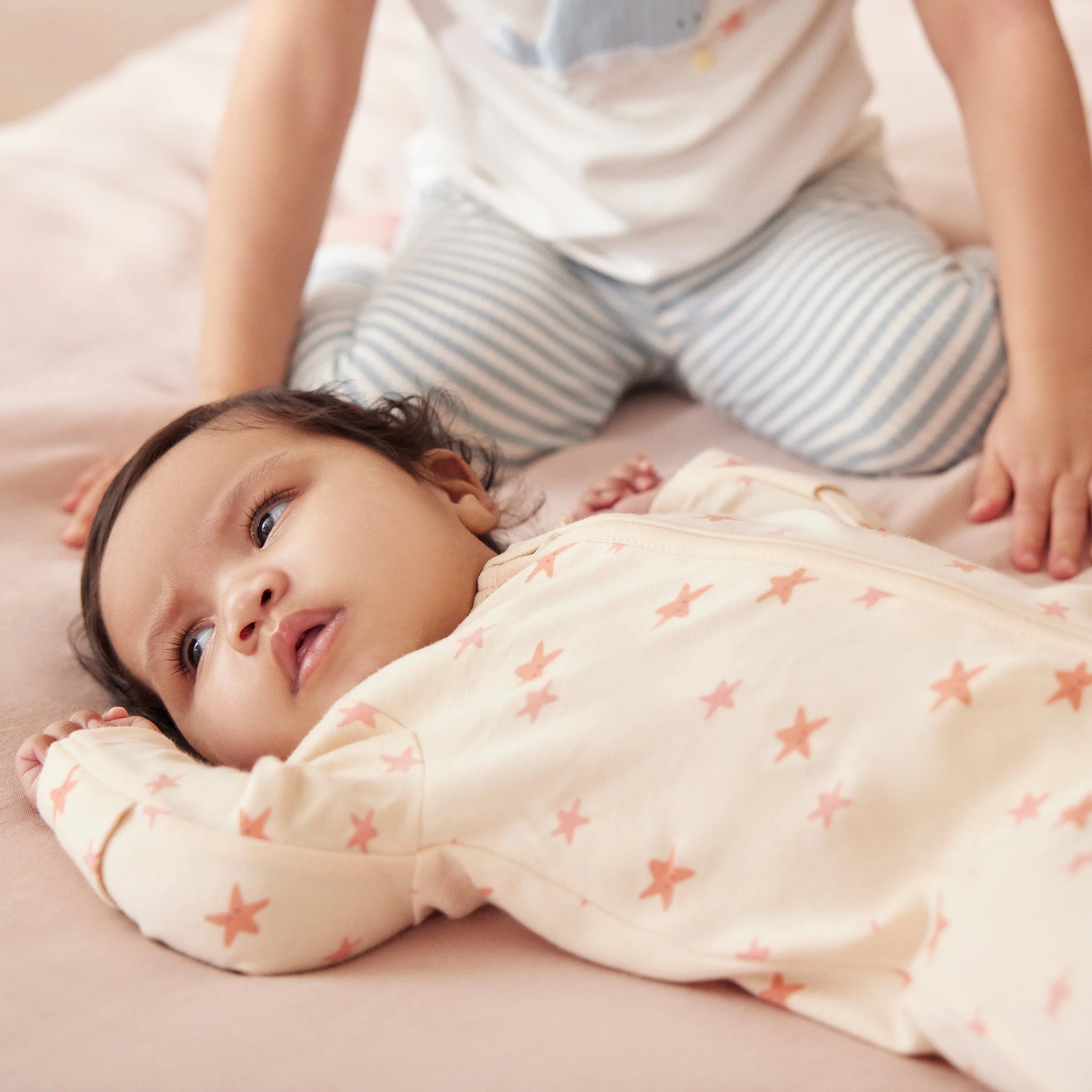 Starfish Frilled Zip-Up Sleepsuit - Image 2