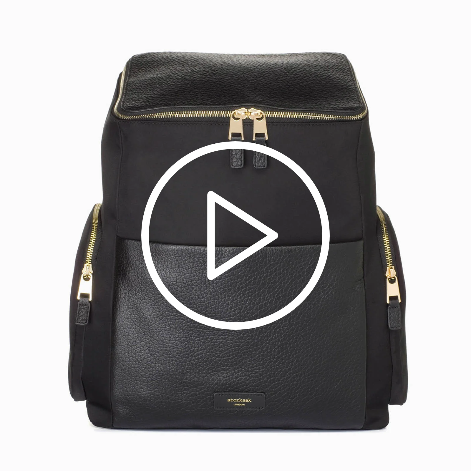Storksak Alyssa Changing Bag - Black & Gold - Image 10