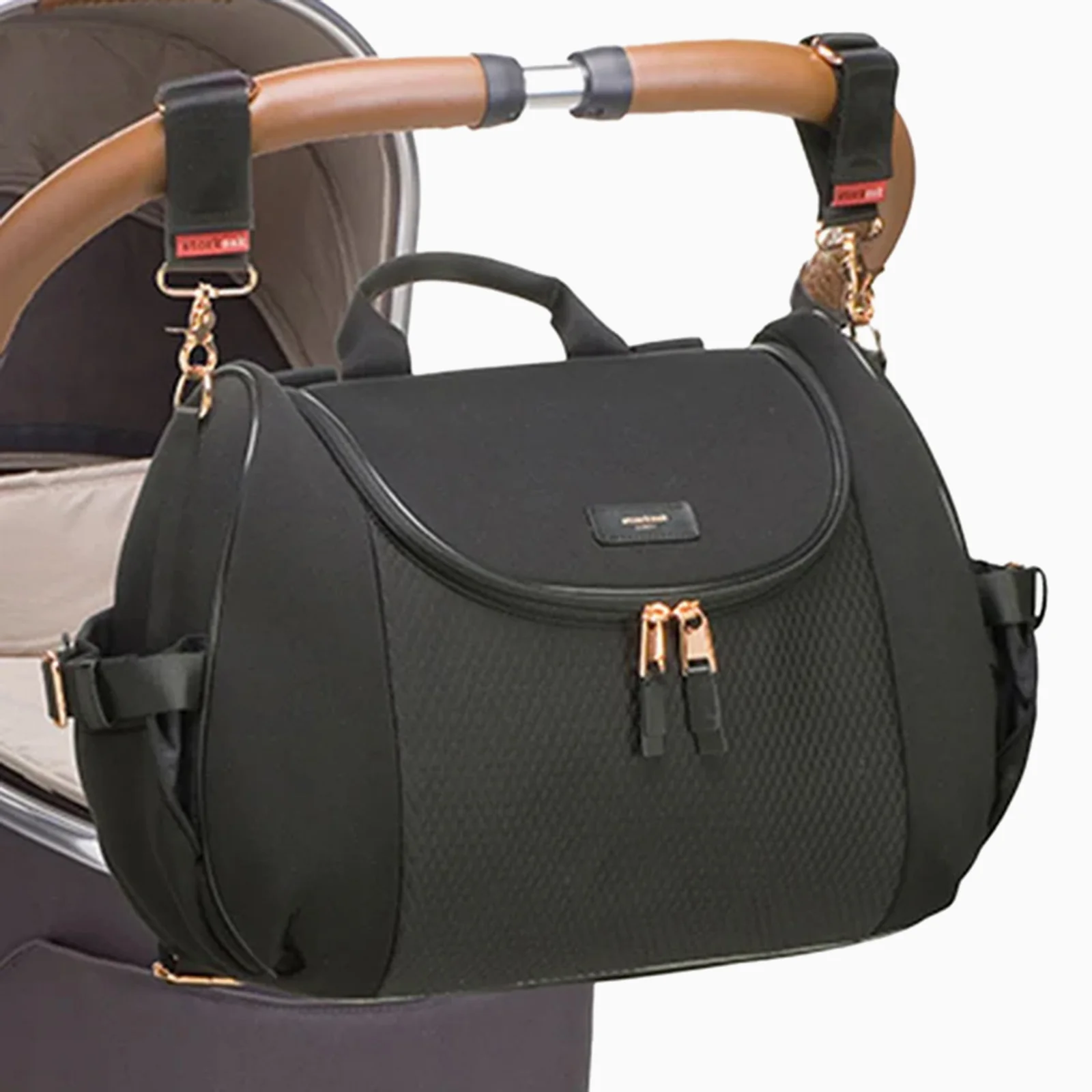 Storksak Poppy Luxe Changing Bag - Black - Image 4