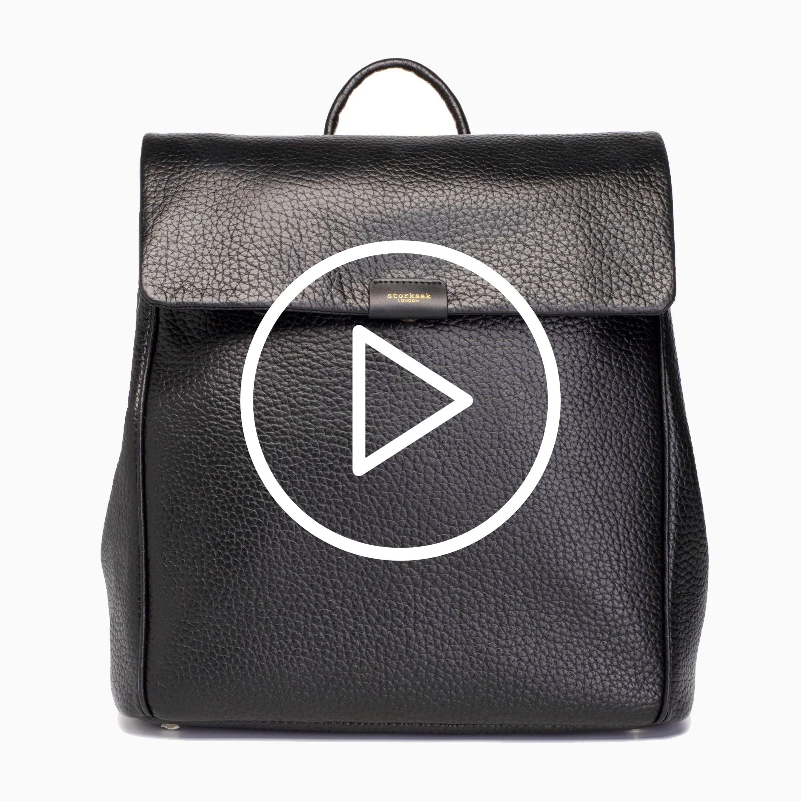 Storksak St James Changing Bag Leather - Black - Image 10
