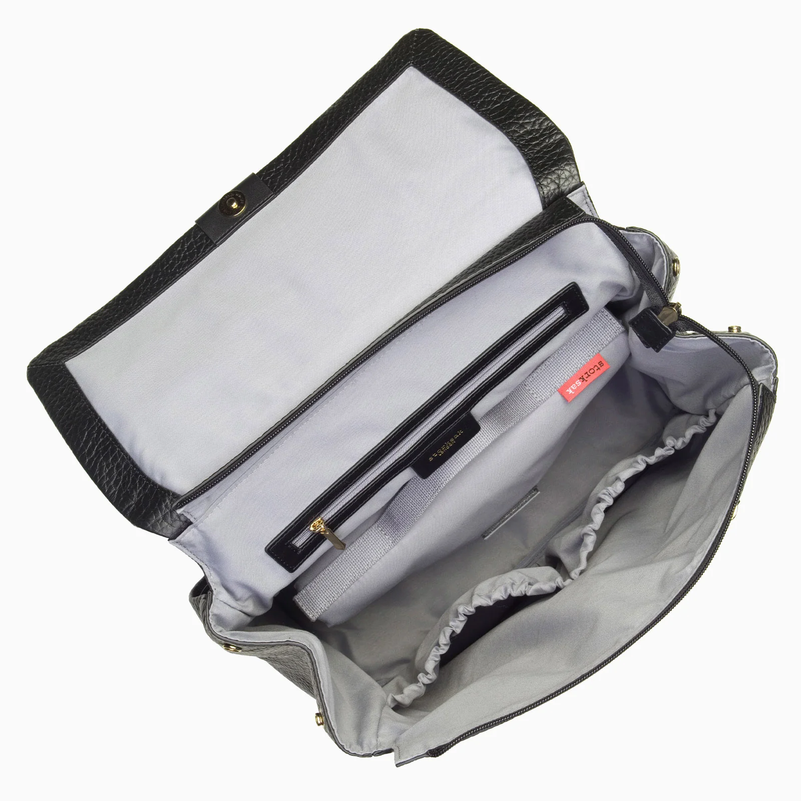 Storksak St James Changing Bag Leather - Black - Image 8