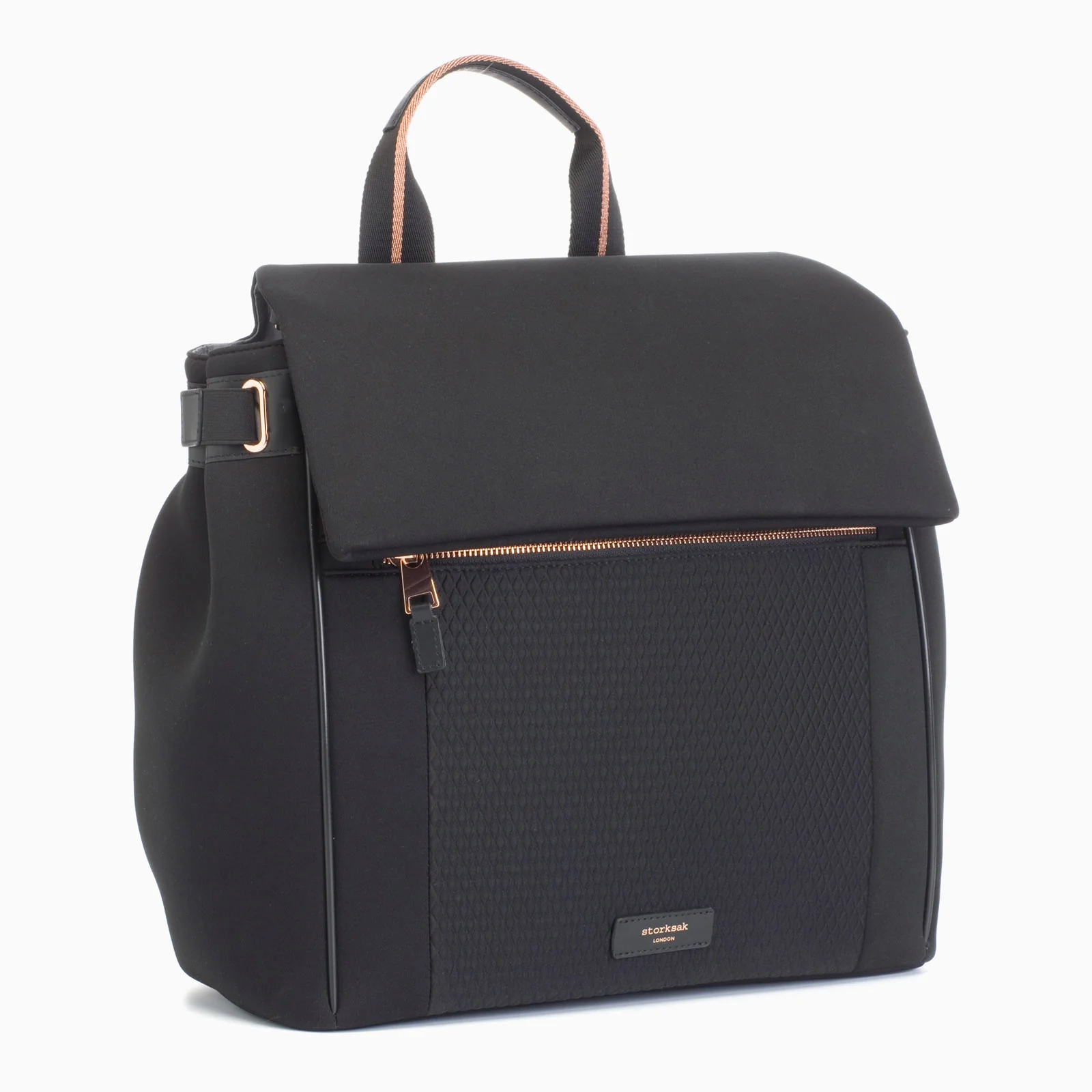 Storksak St James Scuba Changing Bag - Black & Rose Gold - Image 7