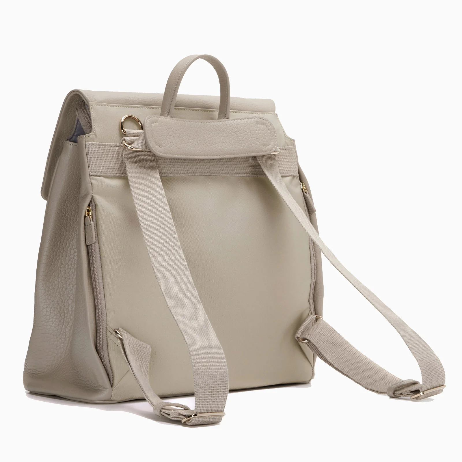 Storksak St James Changing Bag Leather - Taupe - Image 5