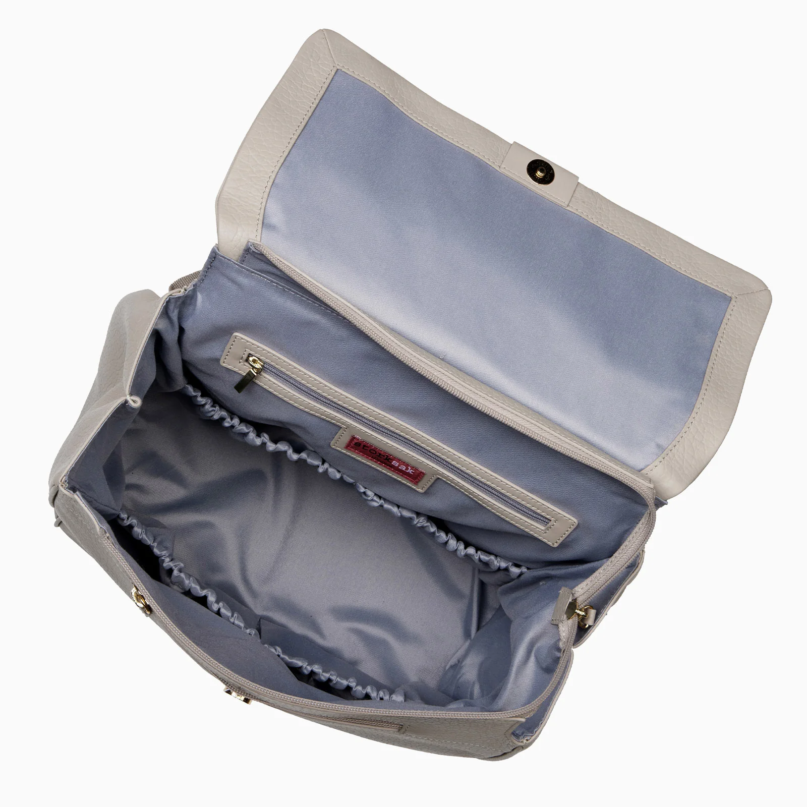 Storksak St James Changing Bag Leather - Taupe - Image 7