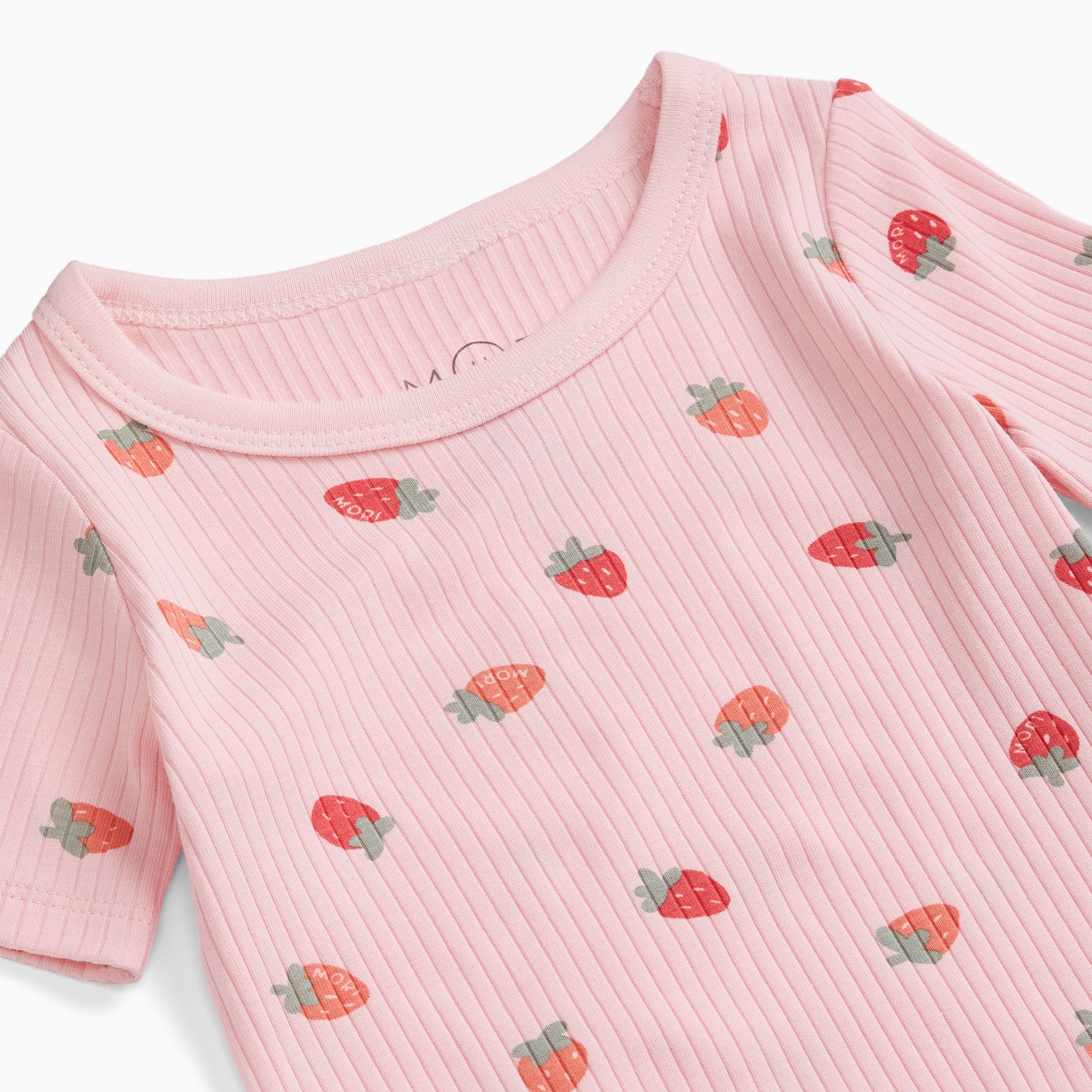 Strawberry Fields Short Sleeve Ribbed Pyjamas - Image 3