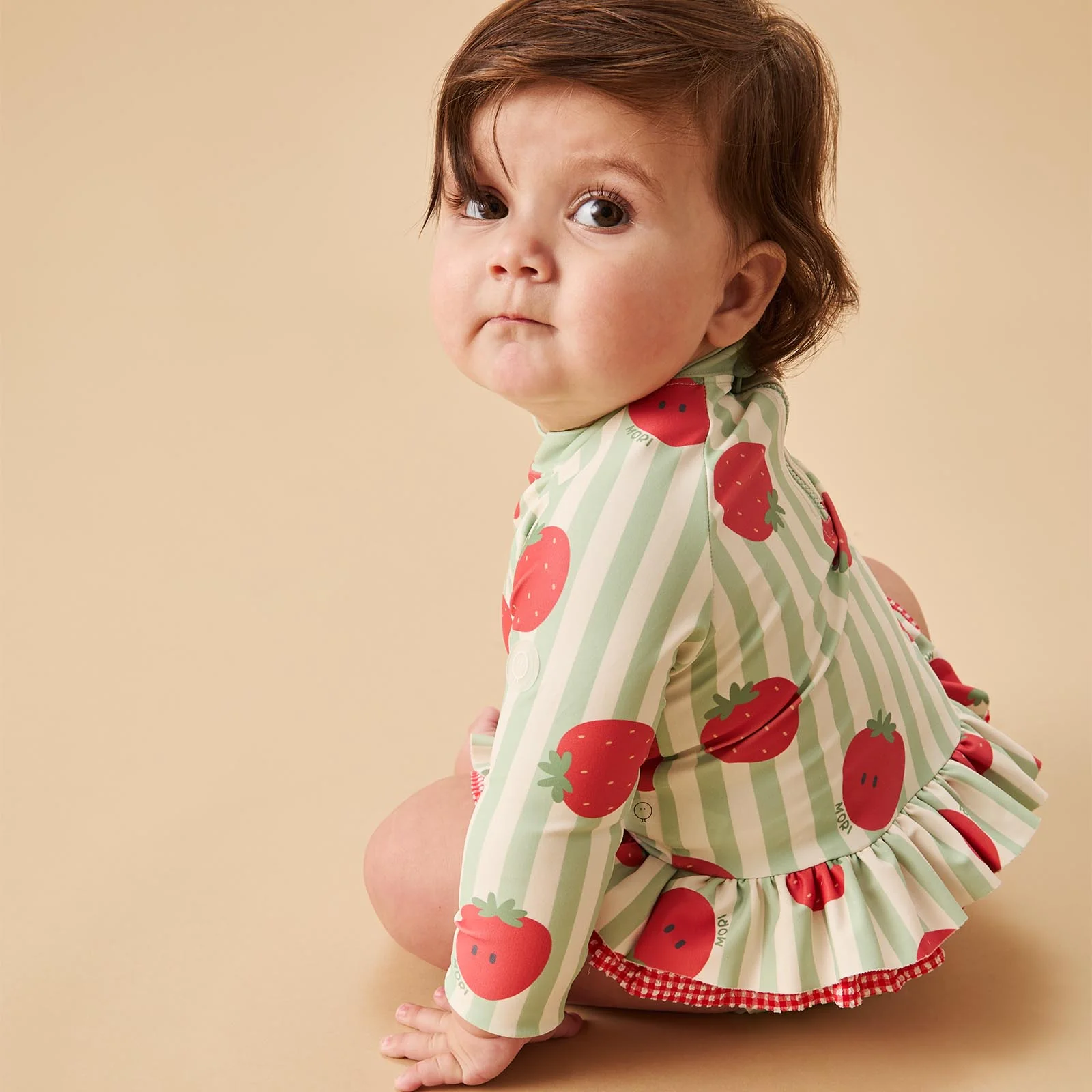 Strawberry Frilled Sunsafe Swimsuit - Image 2