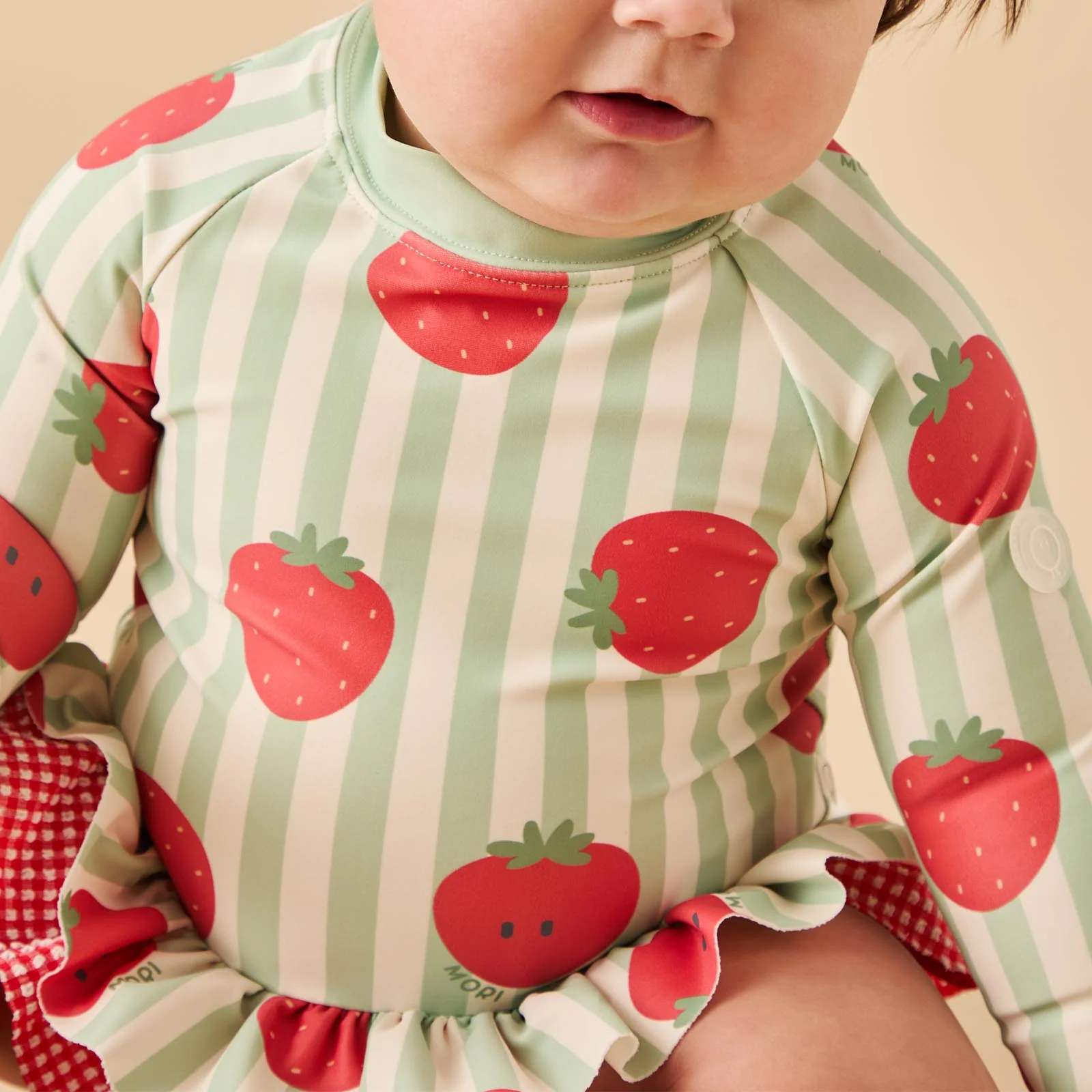 Strawberry Frilled Sunsafe Swimsuit - Image 3