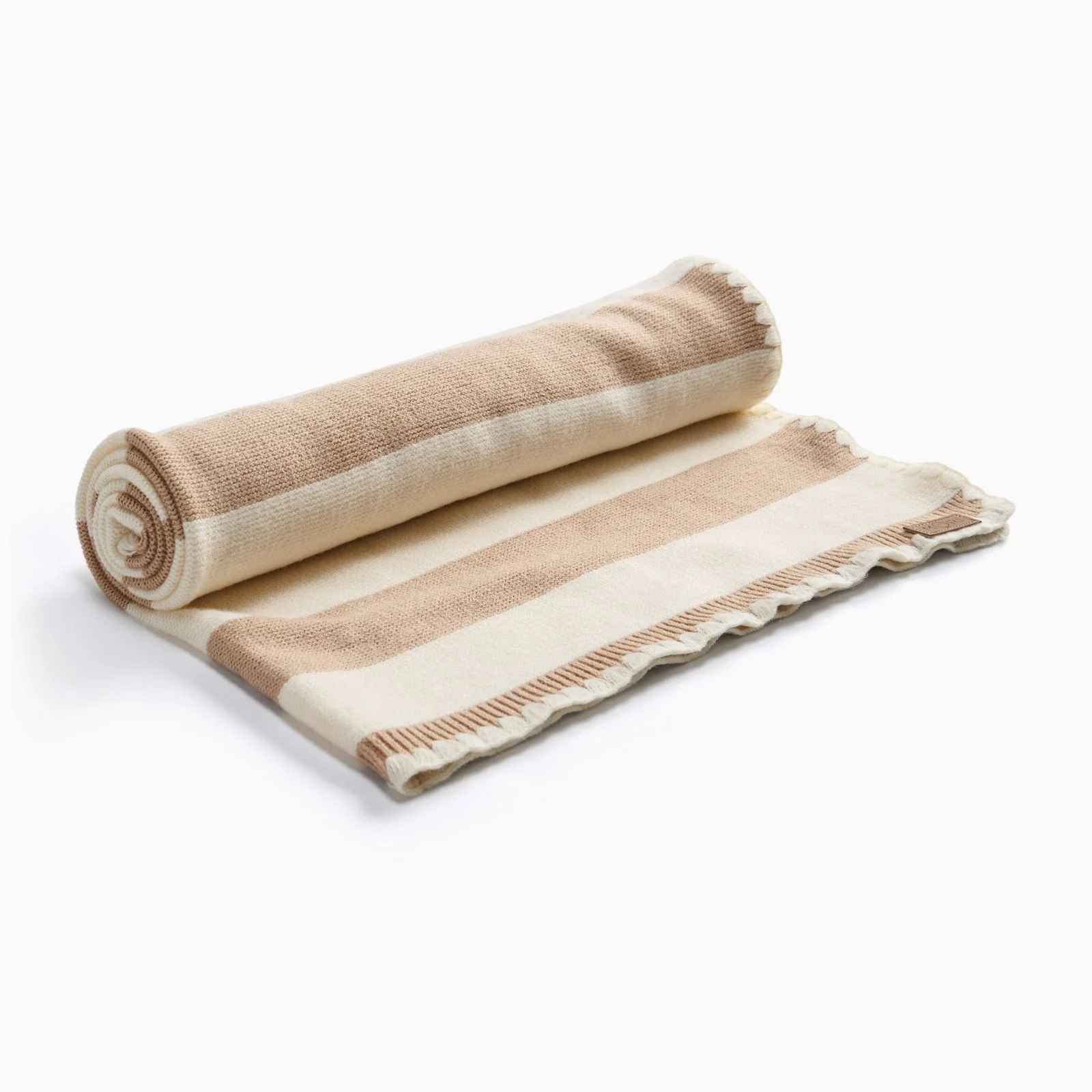 Striped Blanket with Embroidery Stitch - Image 3