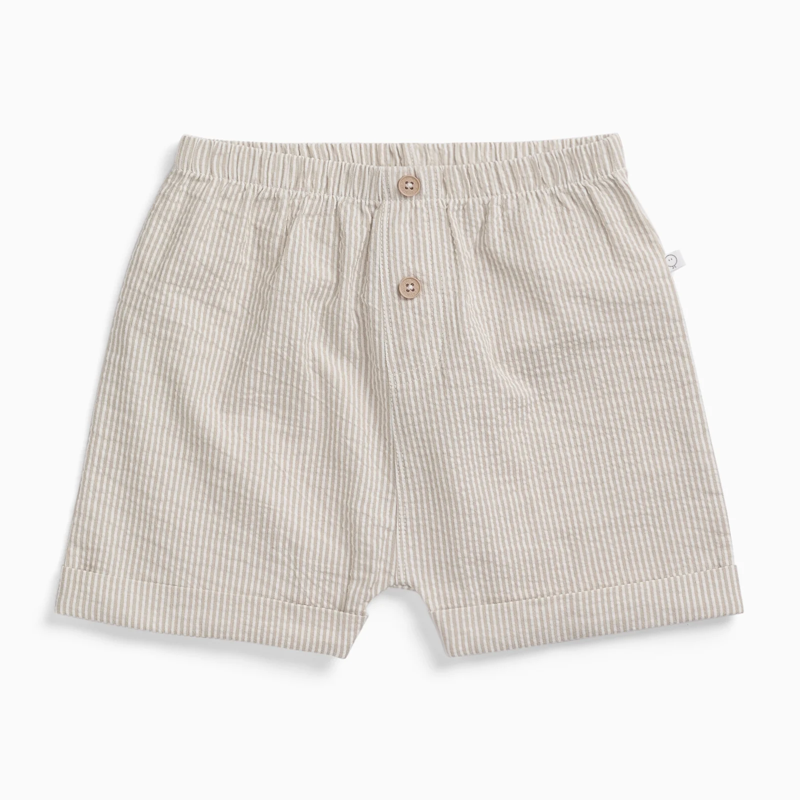 Striped Cotton Shorts - Image 2