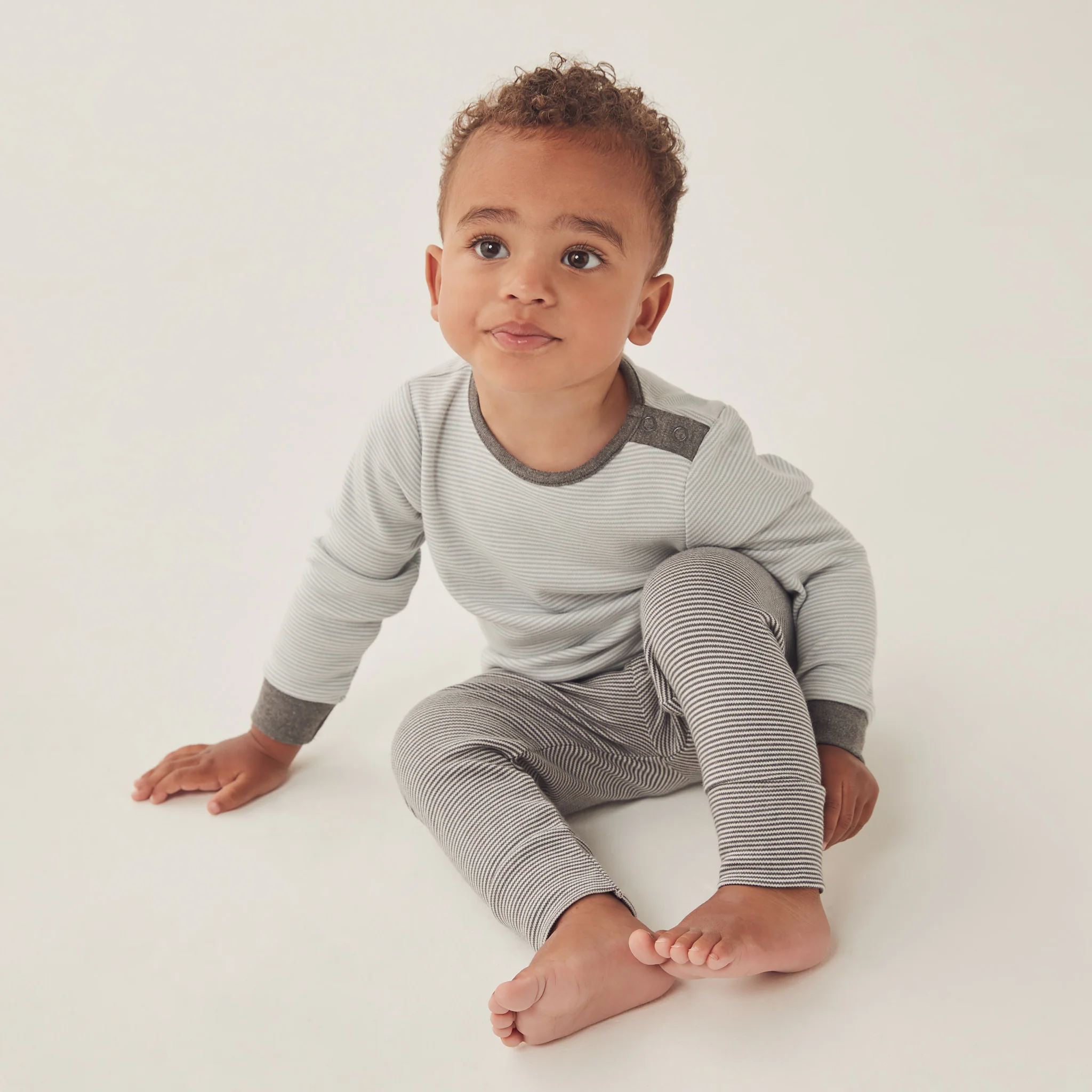 Stripey Lunar & Blue T-Shirts & Leggings Set - Image 5