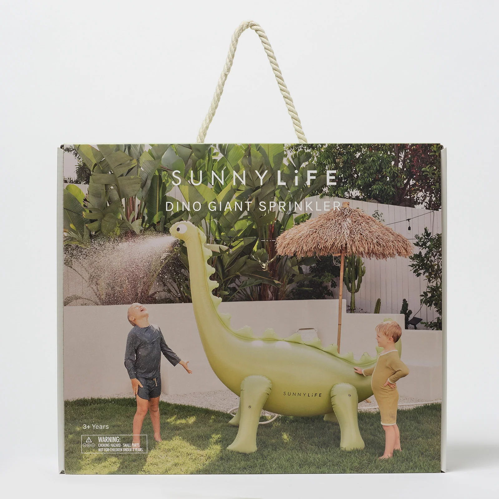 Sunnylife Dino Giant Inflatable Sprinkler - Khaki - Image 3