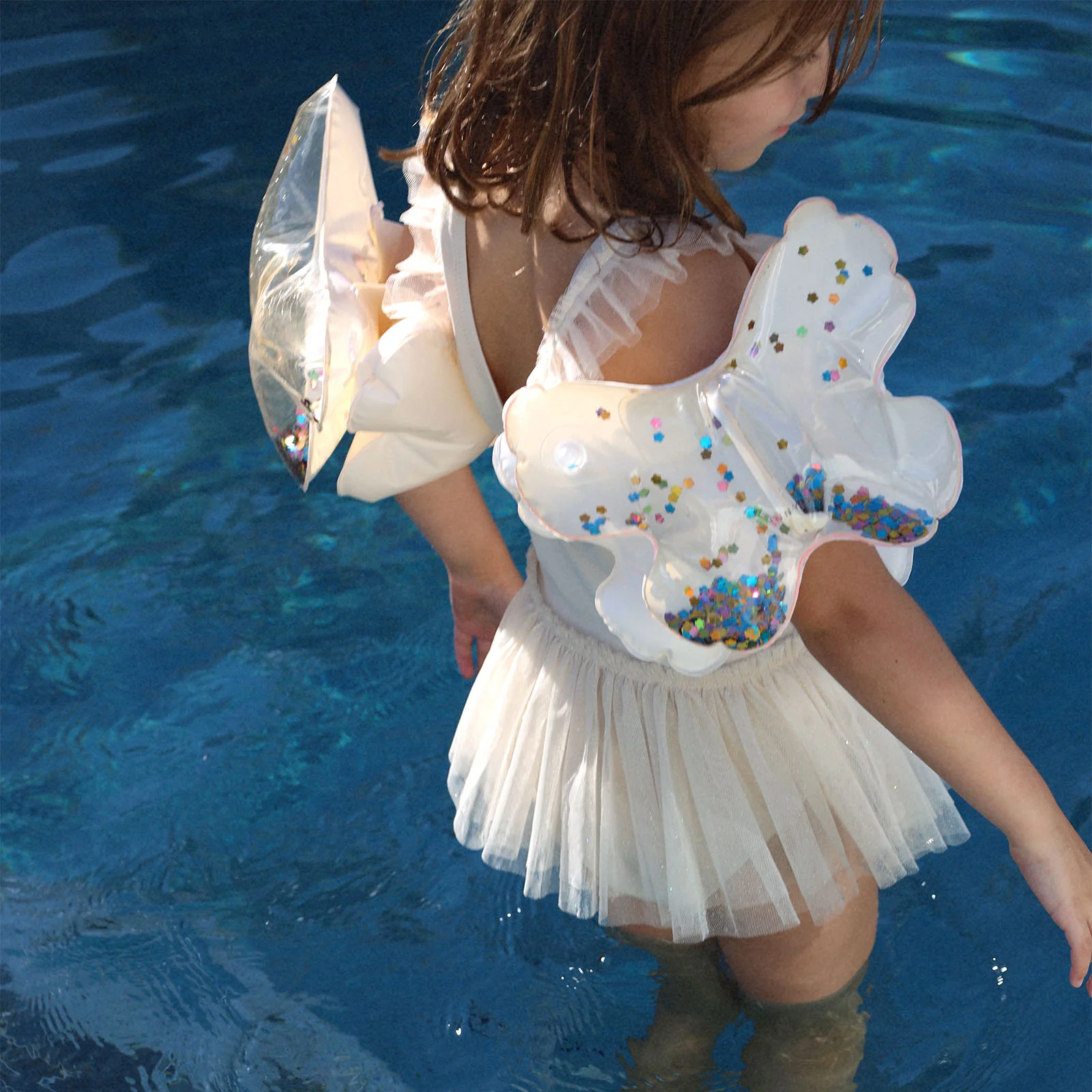 Sunnylife Inflatable Kids Arm Bands - Glitter - Image 3
