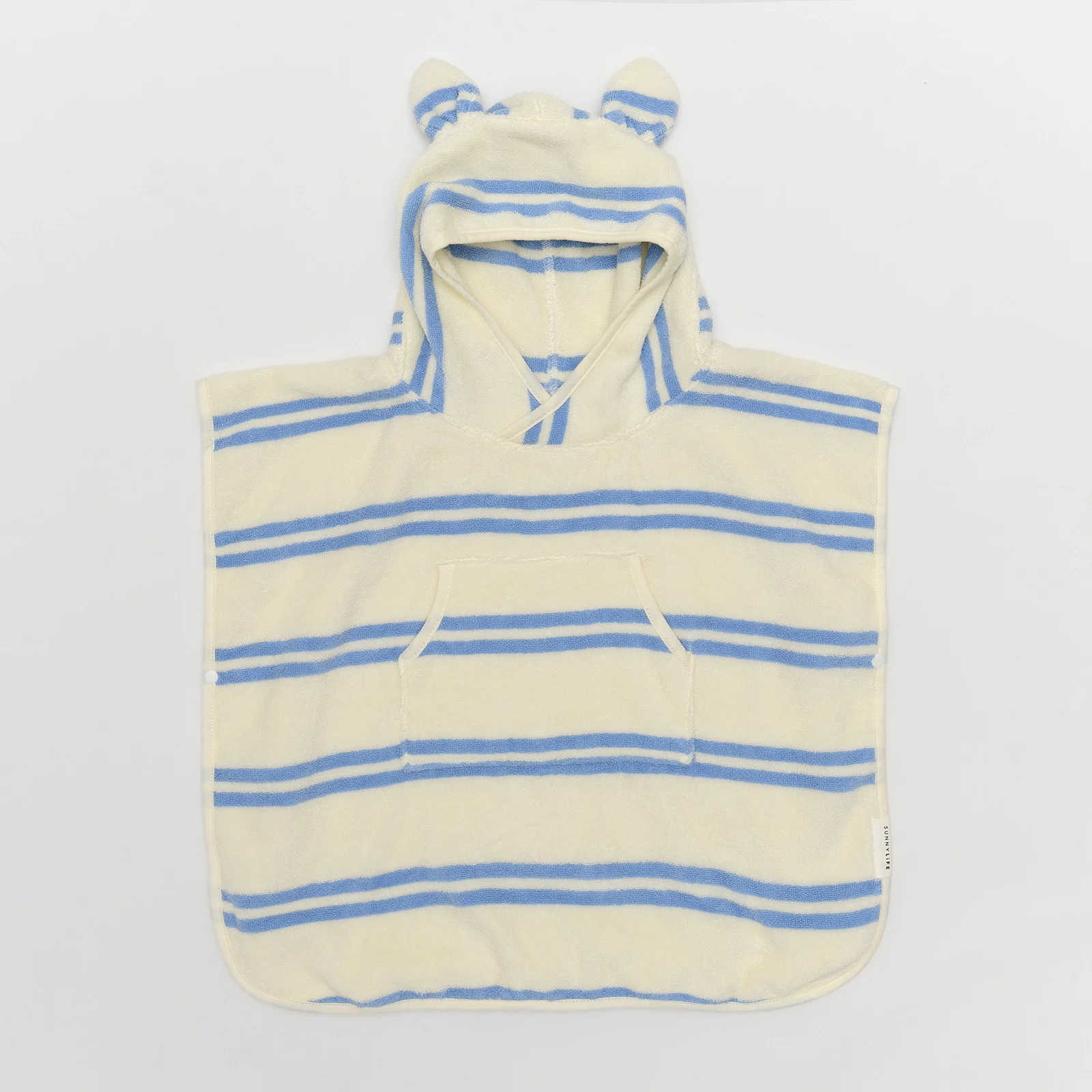 Sunnylife Kids Hooded Towel - Blue Stripe - Image 2