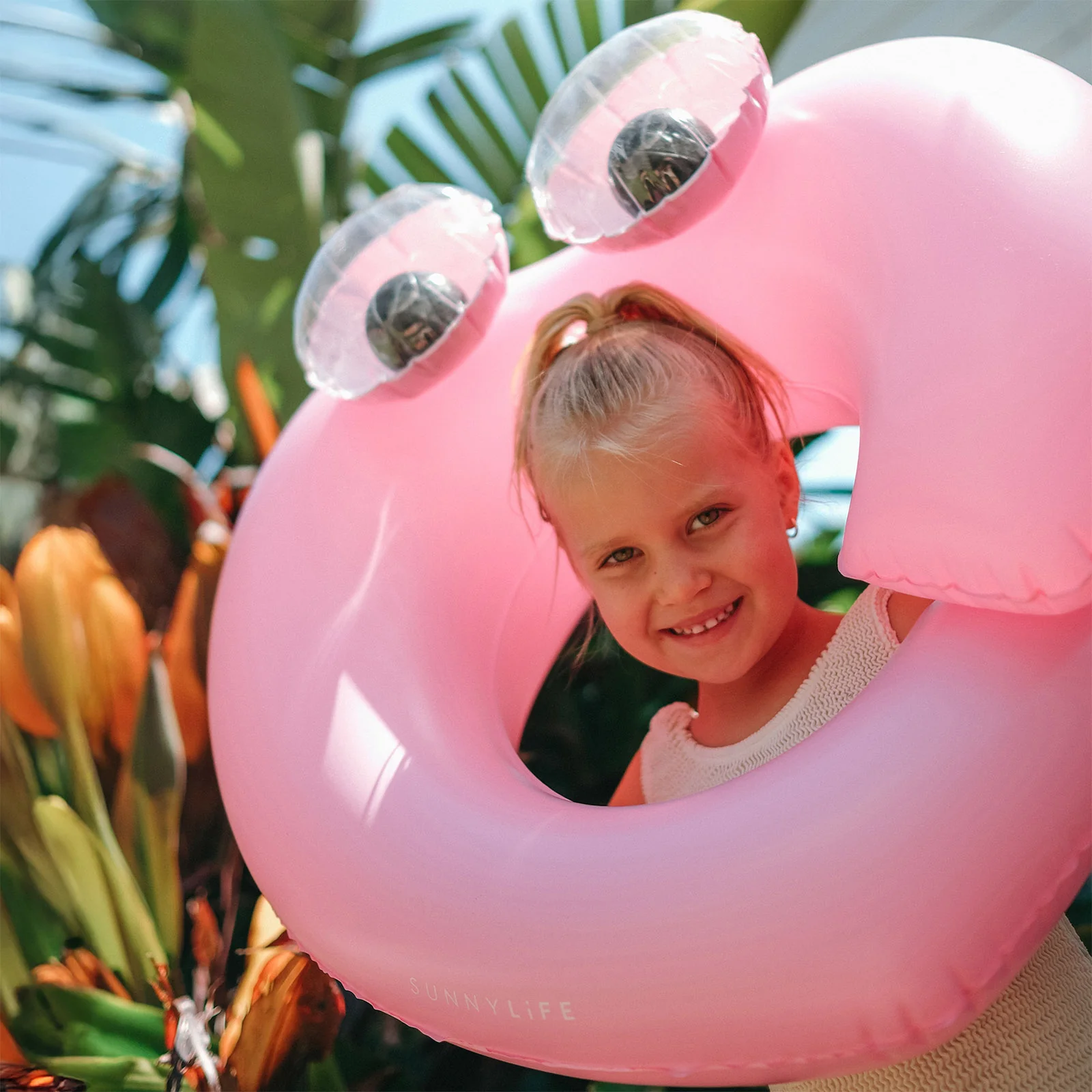 Sunnylife Kids Pool Ring - Poppy Peach - Image 7