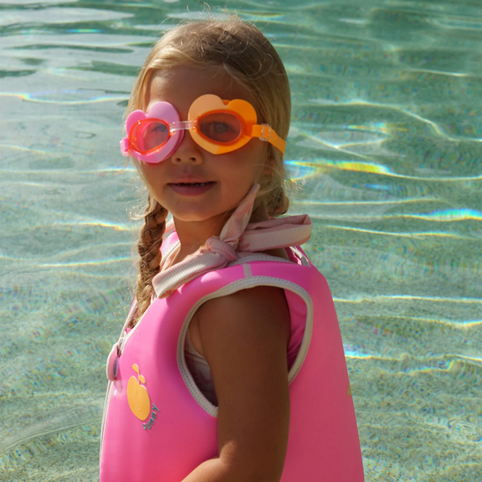Sunnylife Kids Swim Goggles - Poppy Peach