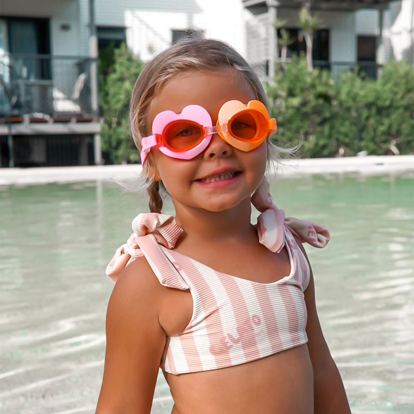Sunnylife Kids Swim Goggles - Poppy Peach - Image 3