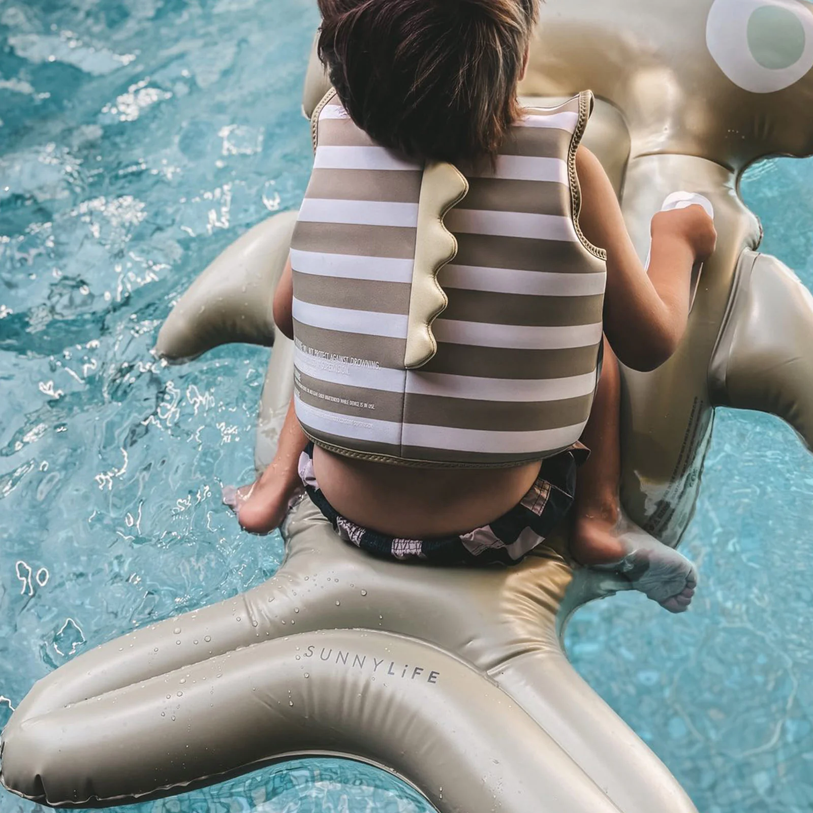 Sunnylife Kids Swim Vest - Khaki - Image 5