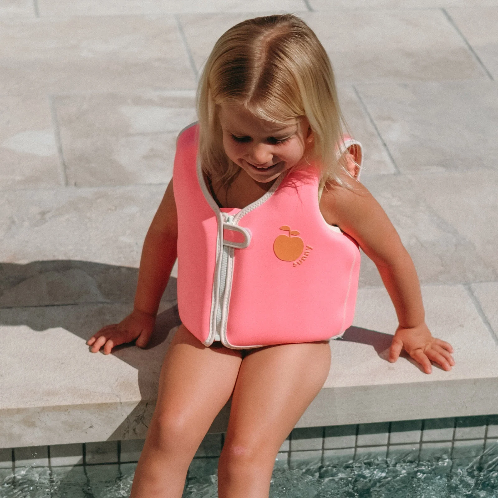 Sunnylife Kids Swim Vest - Poppy Peach - Image 6