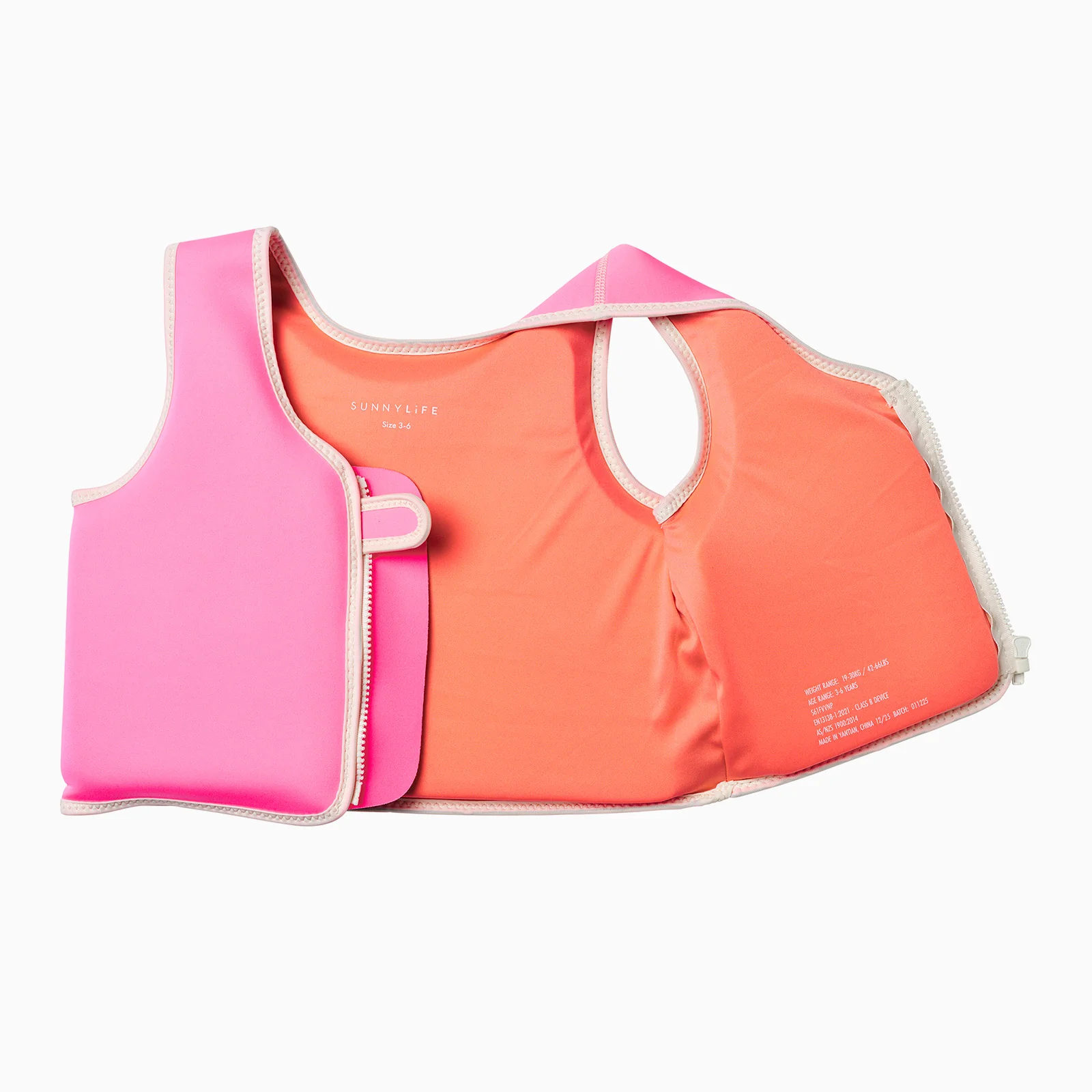 Sunnylife Kids Swim Vest - Poppy Peach - Image 8