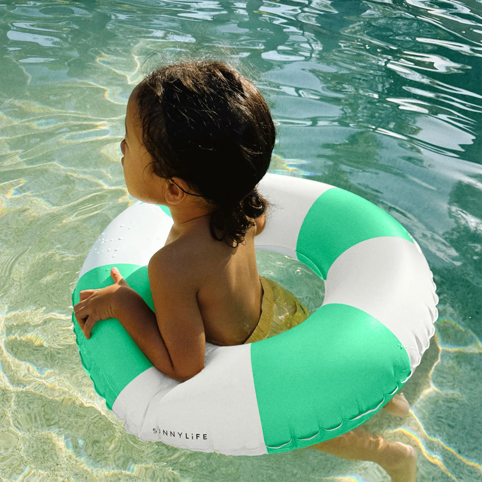 Sunnylife Mini Pool Ring - Green Stripe