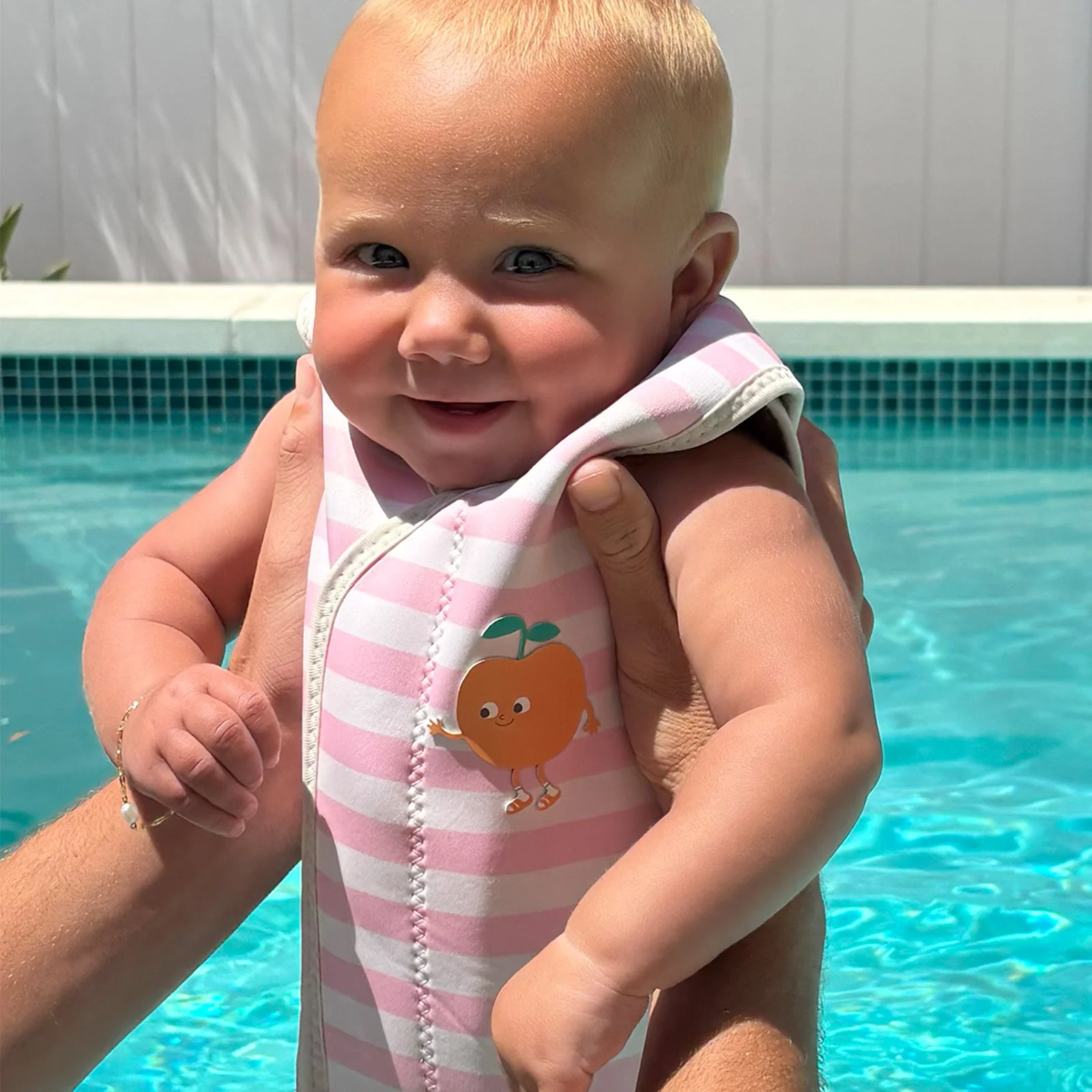 Sunnylife Natural Rubber Baby Wetsuit - Poppy Peach