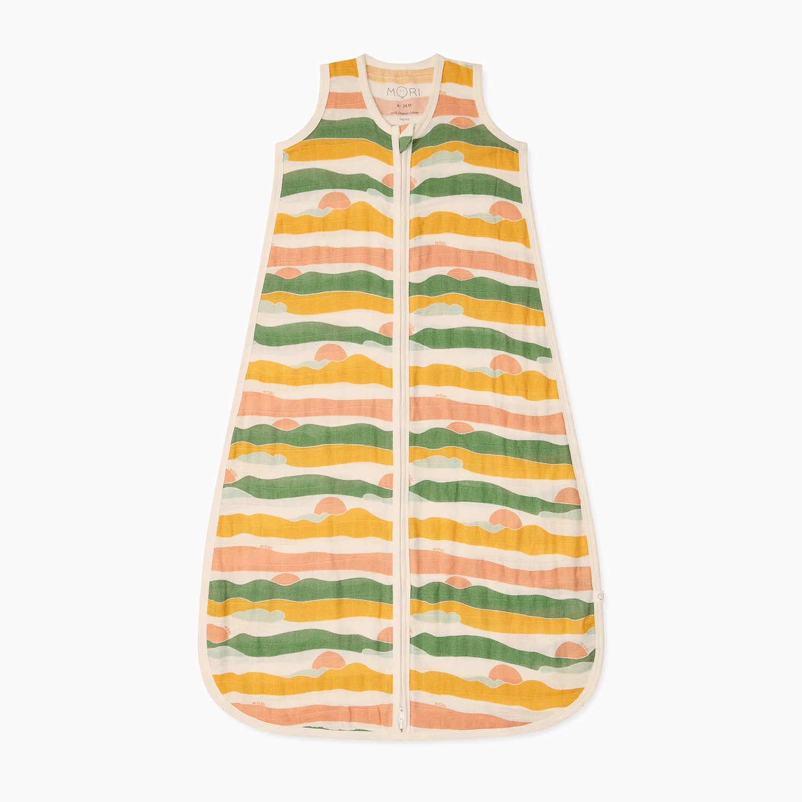 Sunset Muslin Front Opening Summer Sleeping Bag 0.5 TOG - Image 2