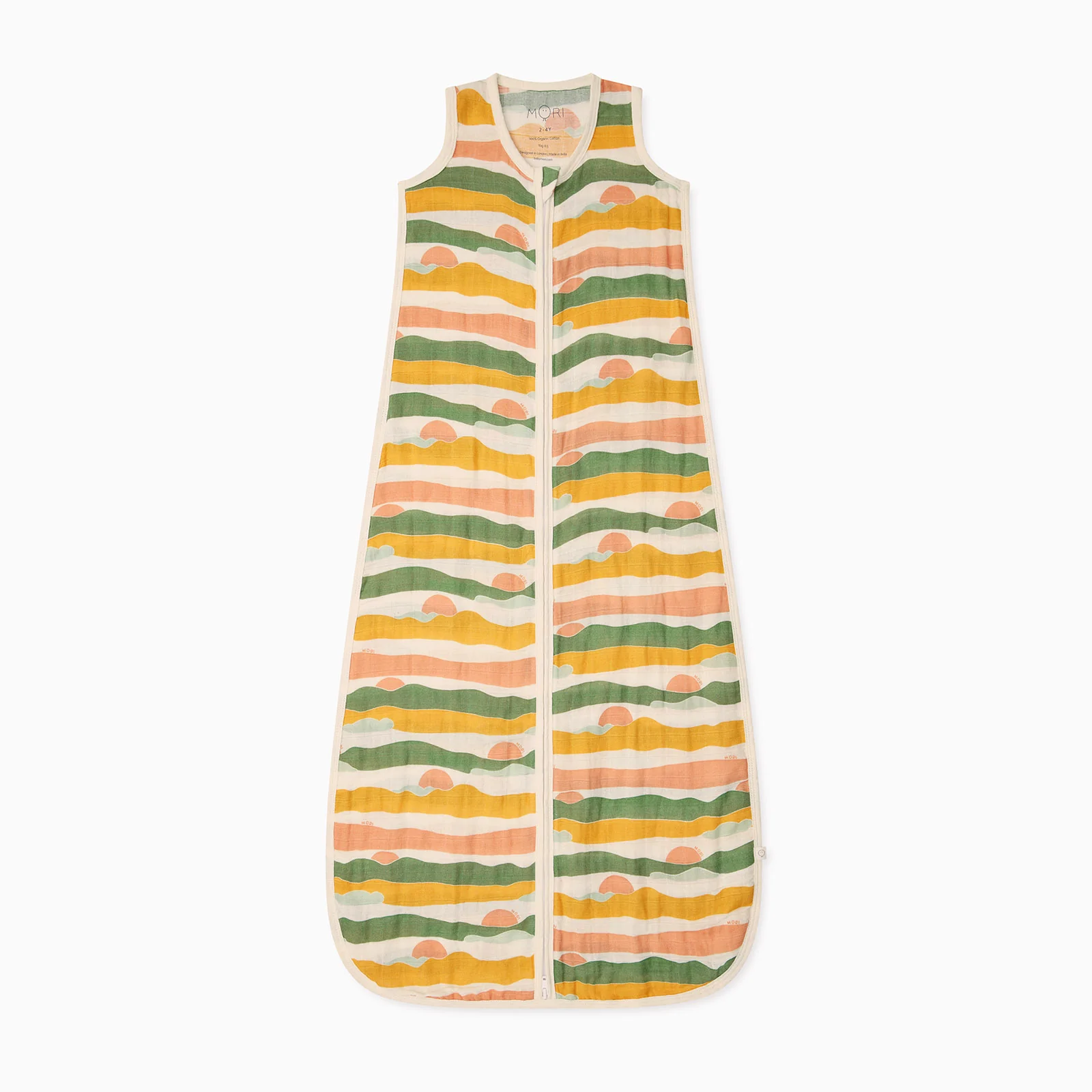 Sunset Muslin Front Opening Summer Sleeping Bag 0.5 TOG - Image 3