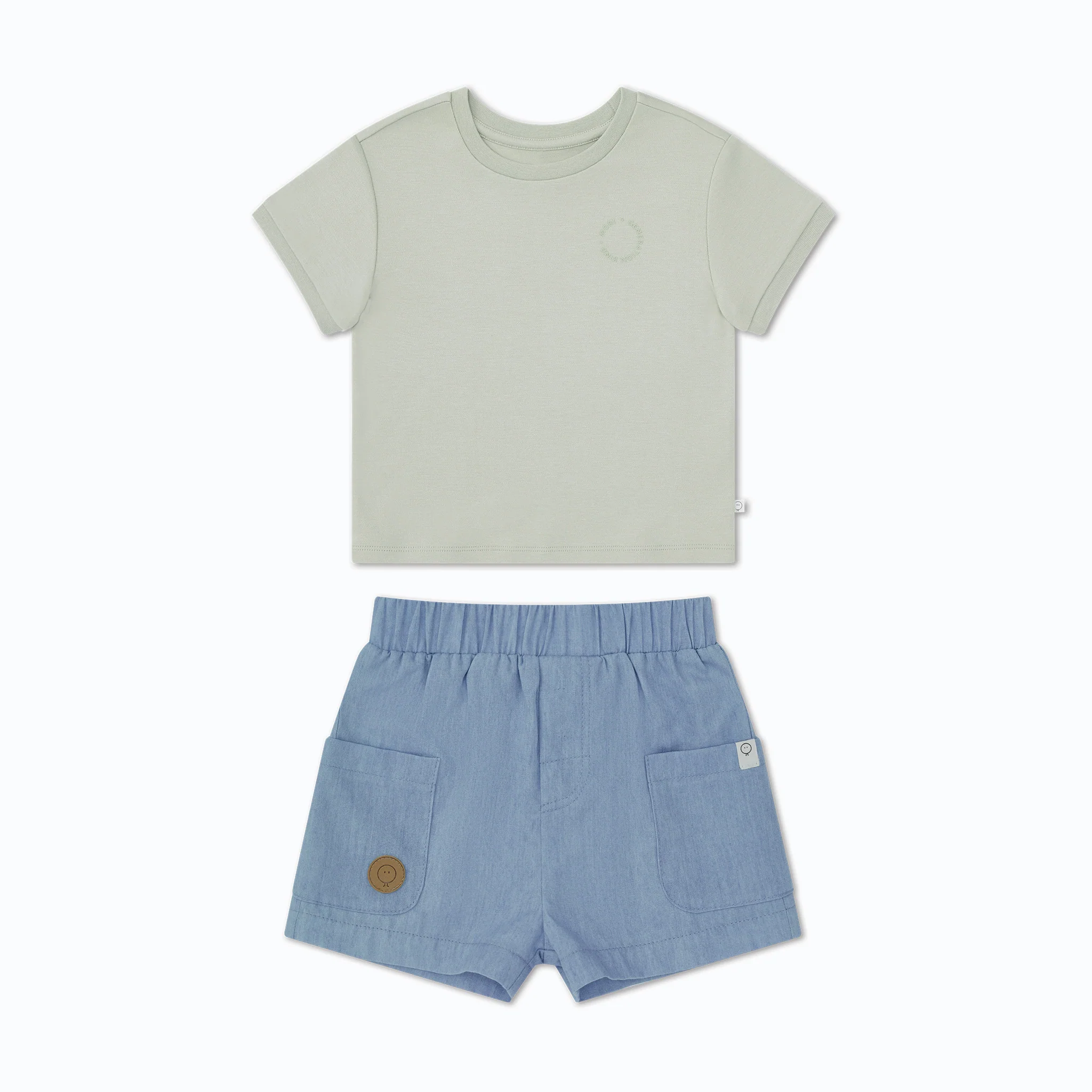 T-Shirt & Organic Chambray Shorts Outfit - Image 5