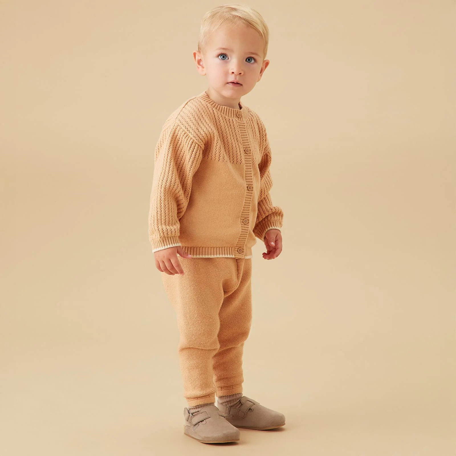 Tan Knitted Leggings