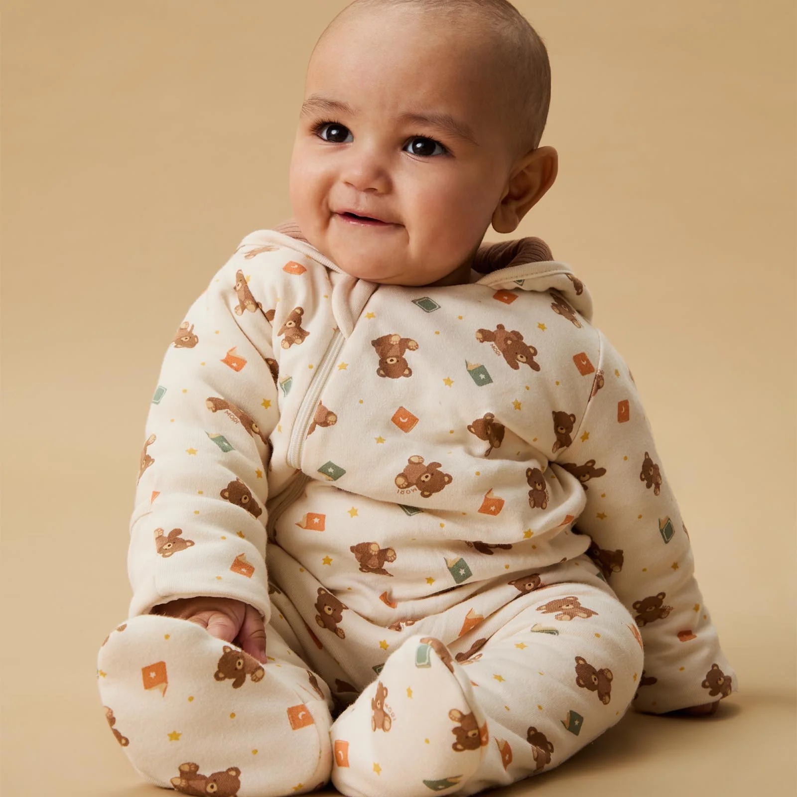Teddy Bear Print Pramsuit