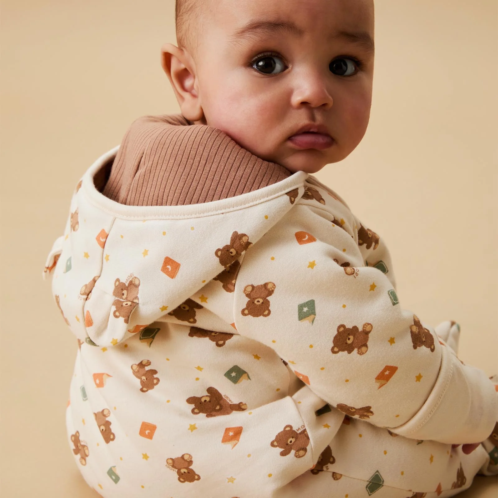 Teddy Bear Print Pramsuit - Image 2