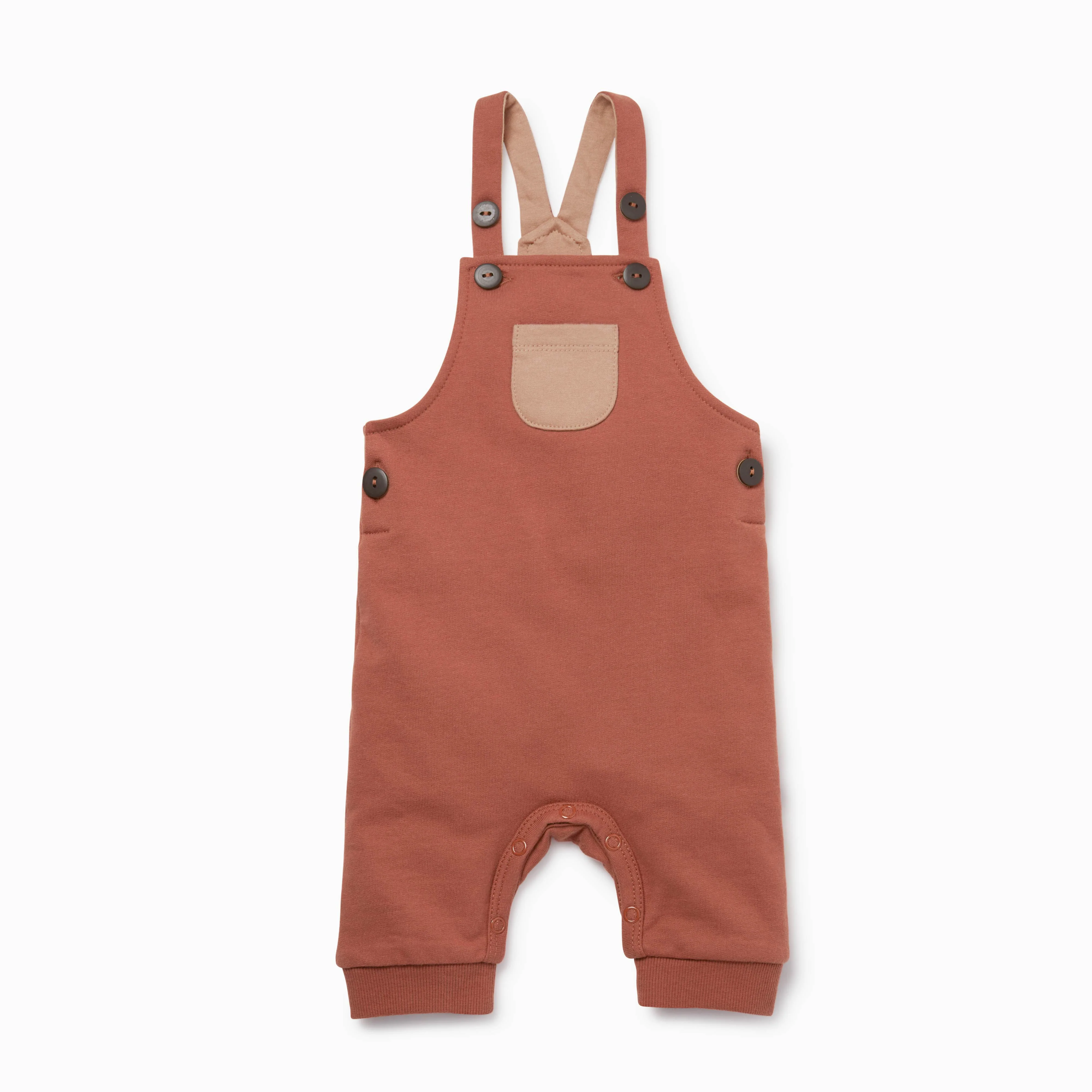 Caramel & Terracotta Dungarees and T-Shirt Set - Image 2