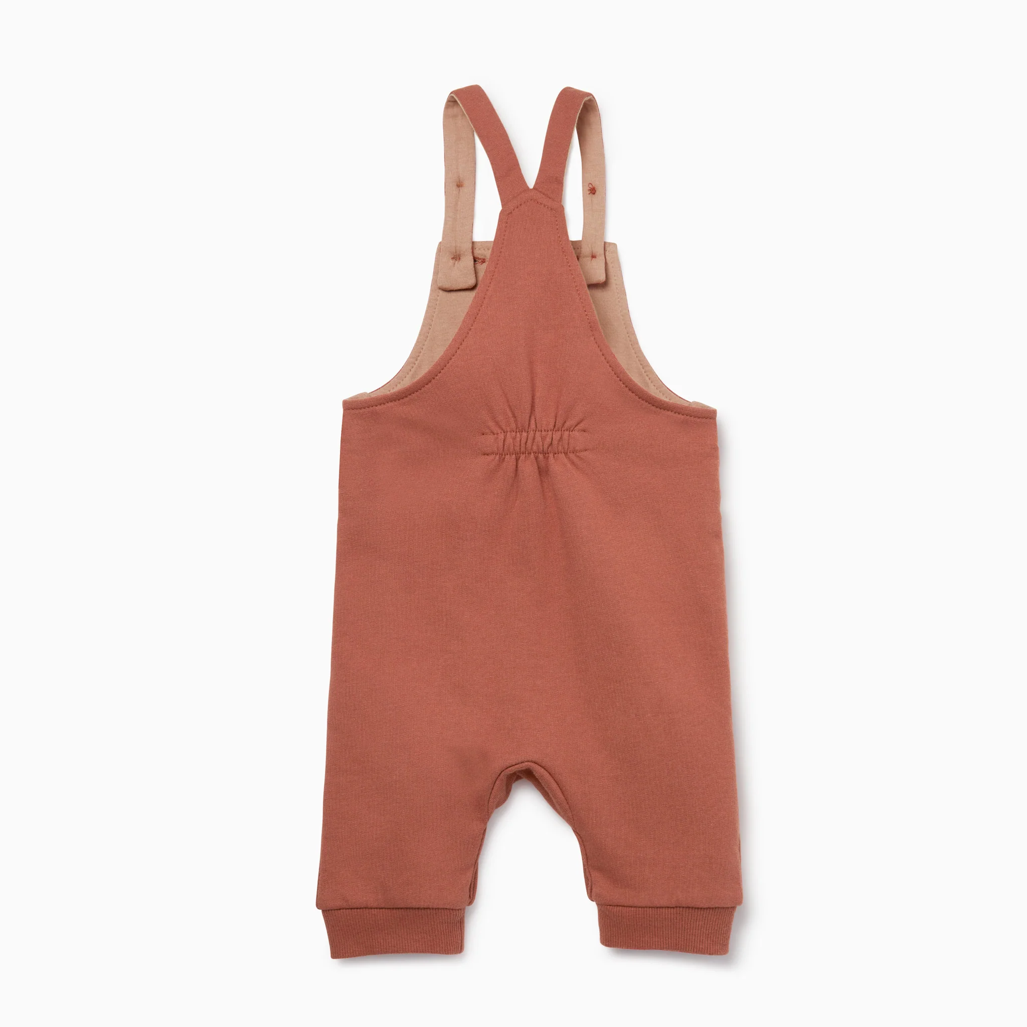Caramel & Terracotta Dungarees and T-Shirt Set - Image 3