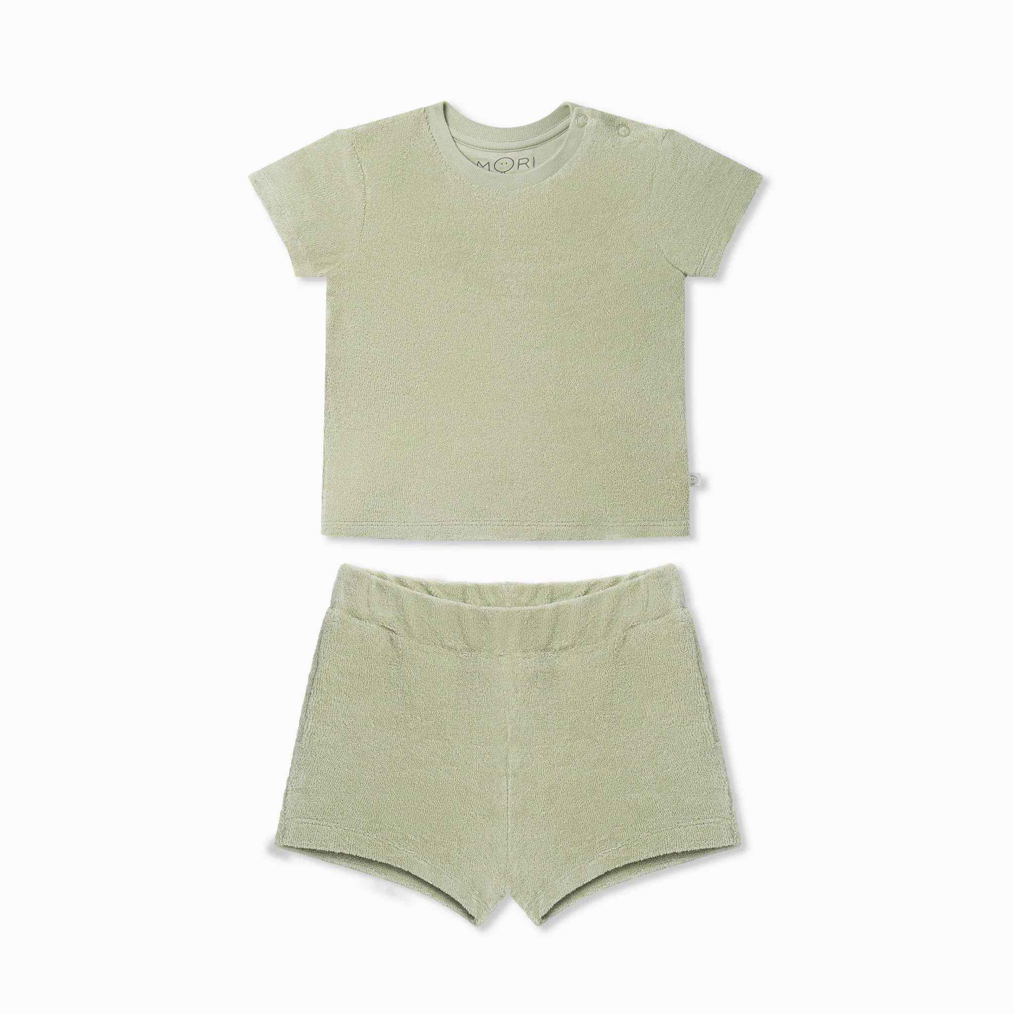 Terry Towelling T-Shirt & Shorts Outfit - Image 2