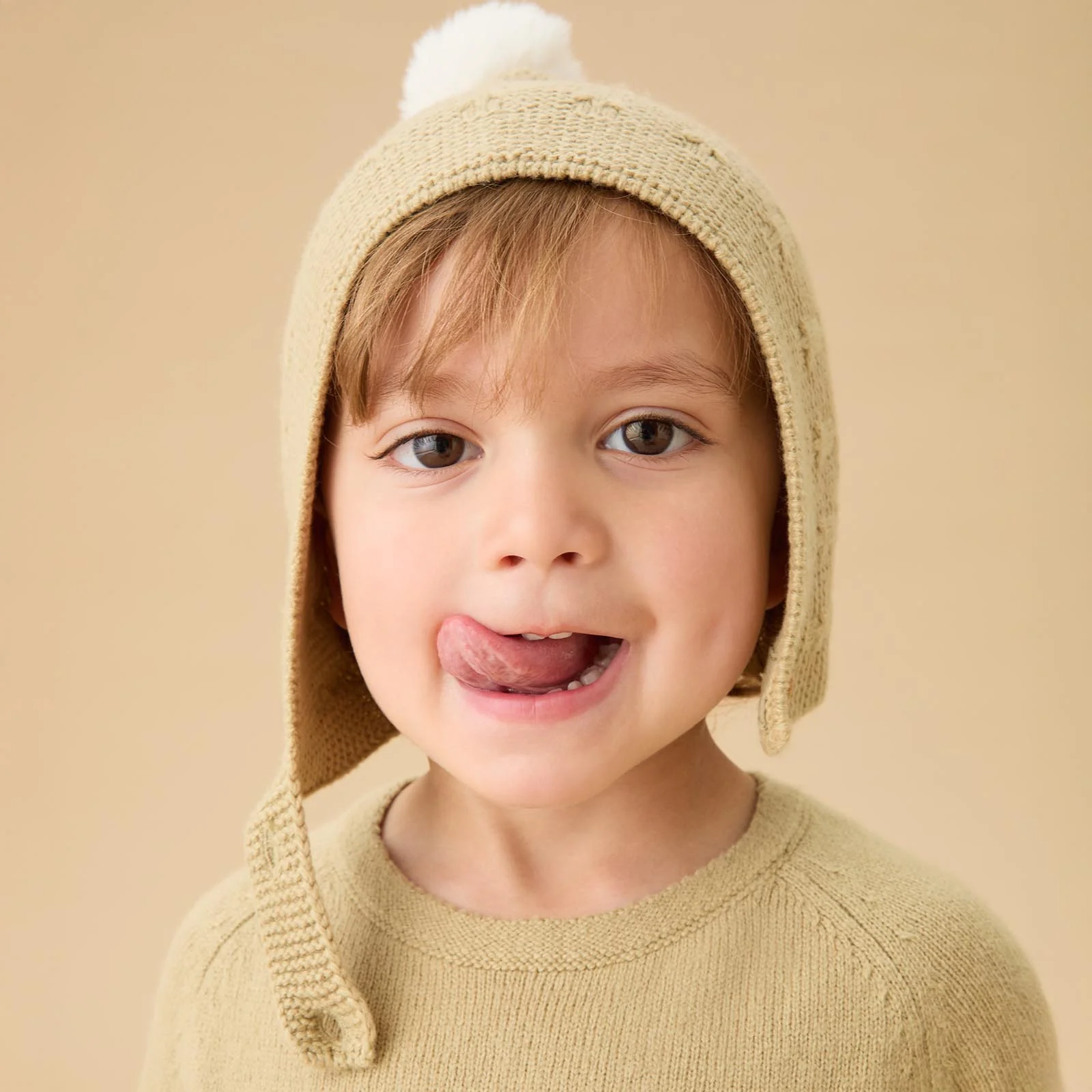 Textured Knit Bonnet