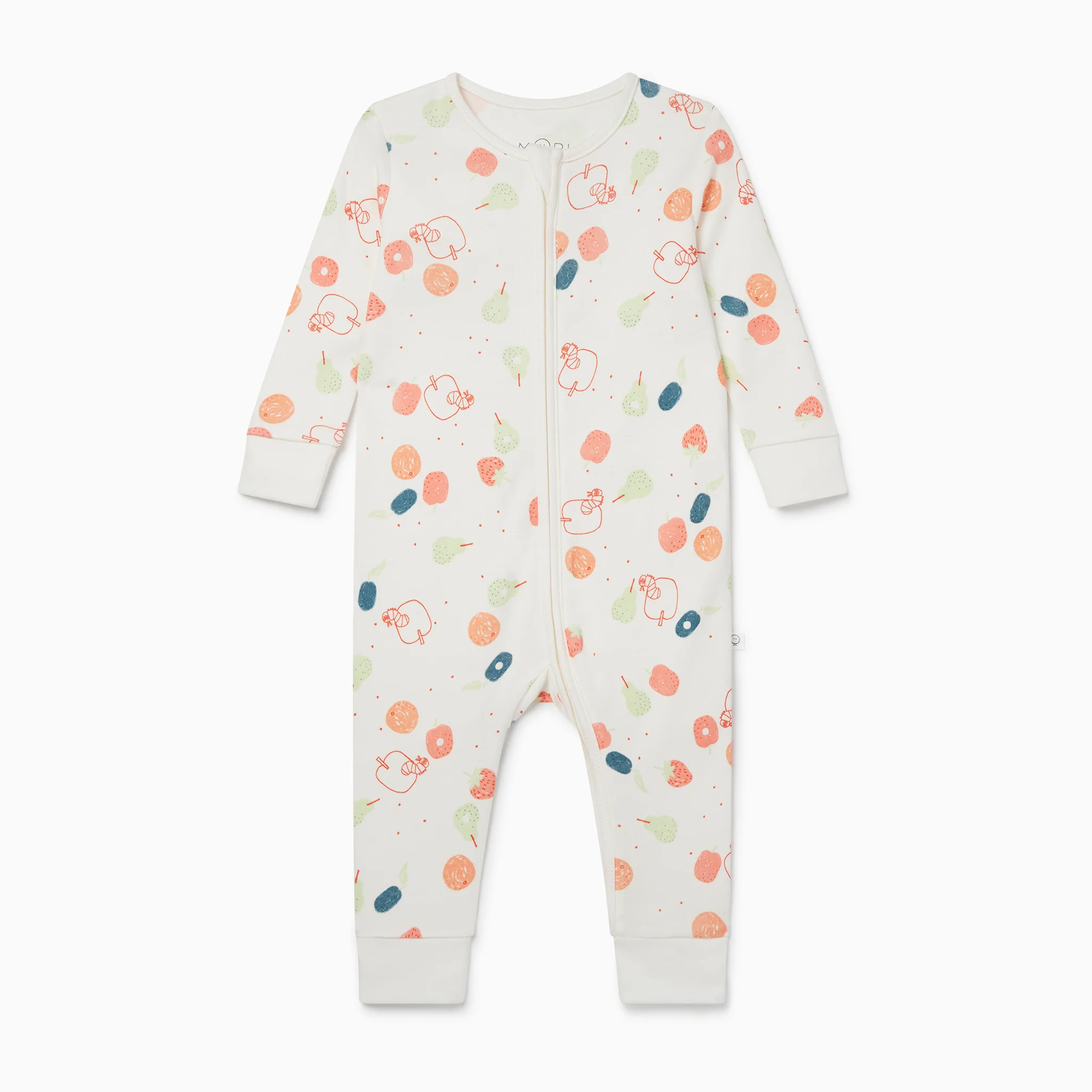 The Very Hungry Caterpillar Print Zip-Up Sleepsuit - Image 3