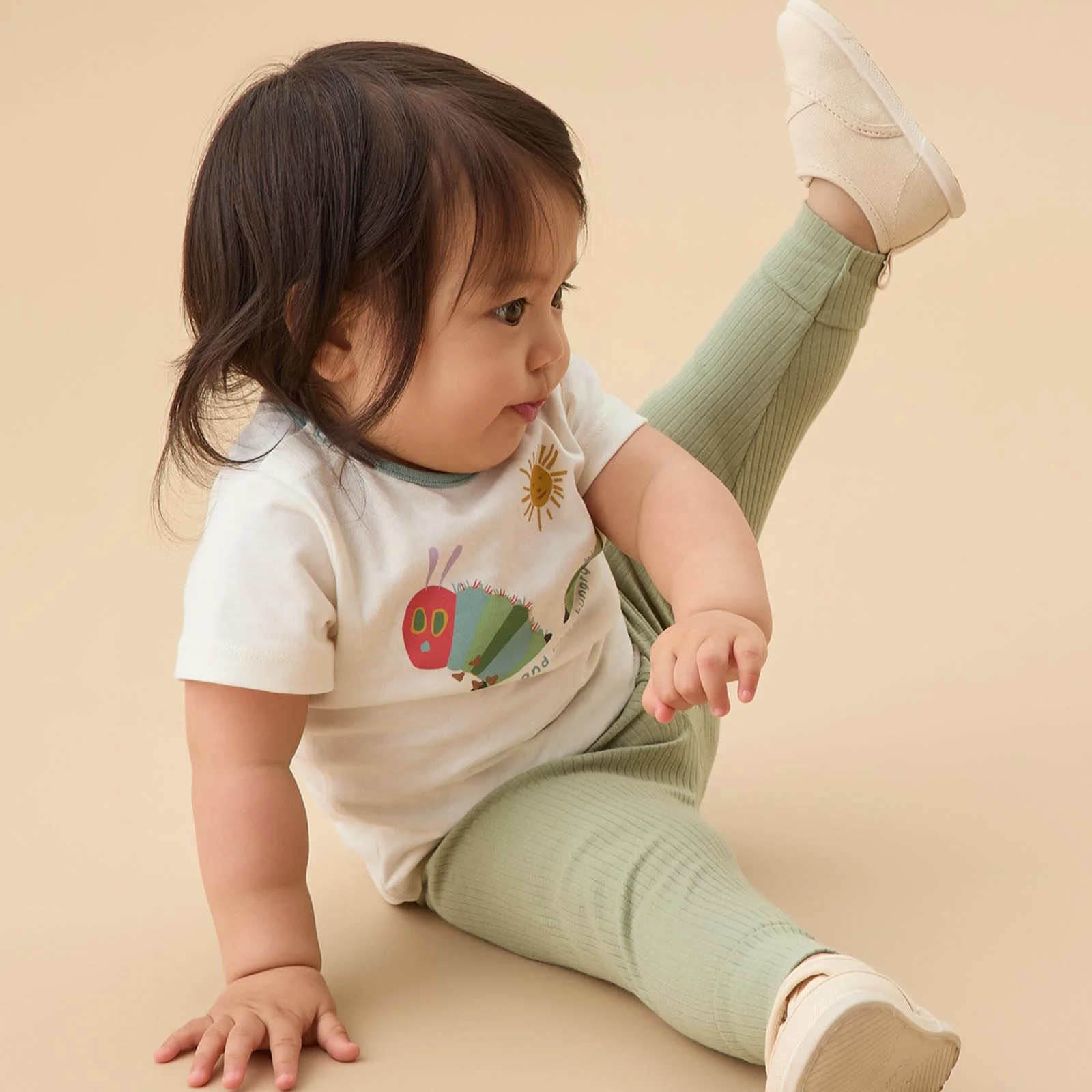 The Very Hungry Caterpillar T-shirt & Ribbed Leggings Outfit