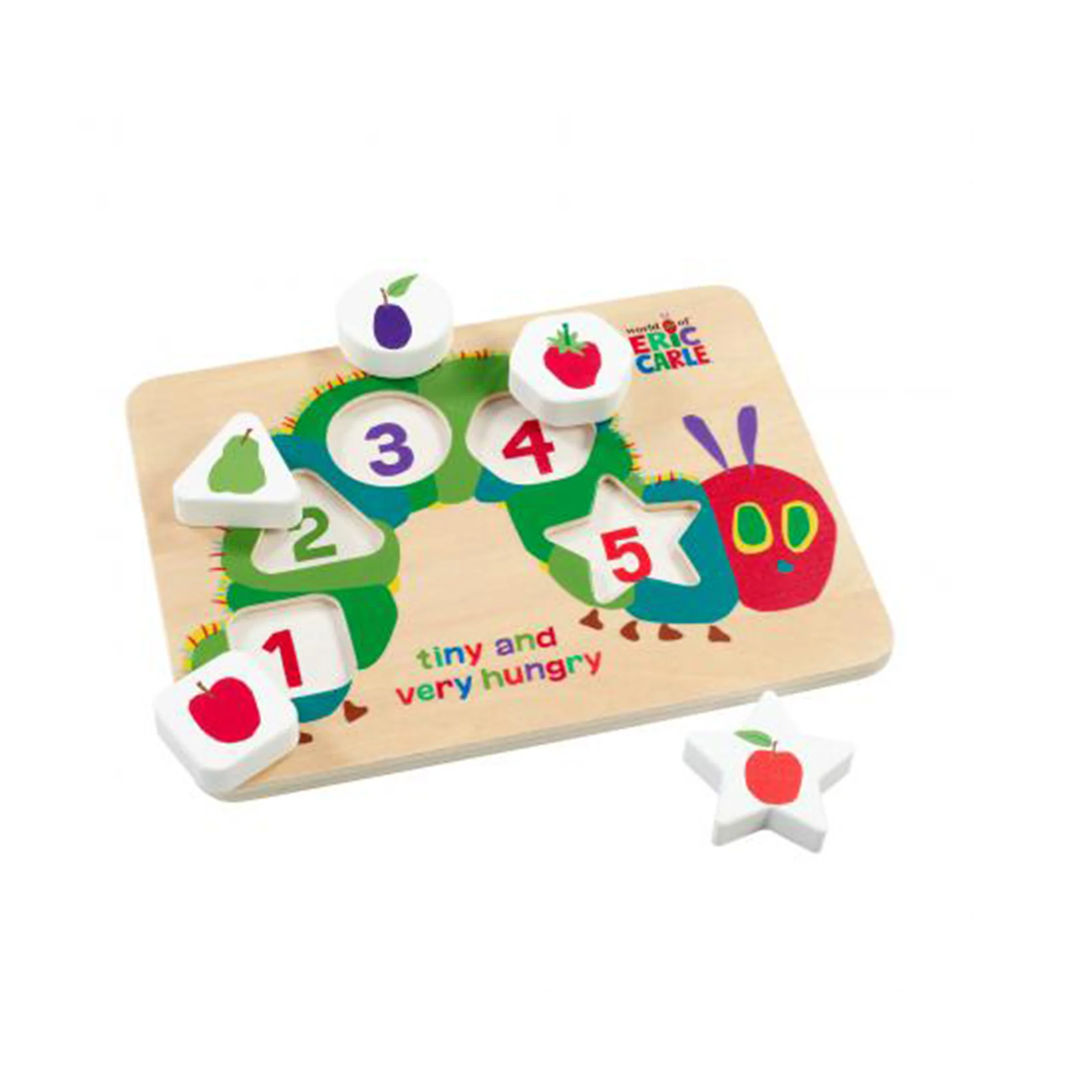 The Very Hungry Caterpillar Wooden Shape Puzzle - Image 3